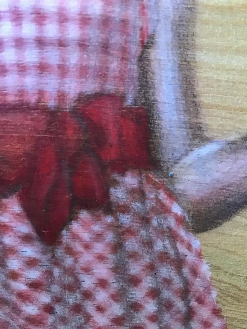 Painting on Board of Girl Dropping Ice Cream - 7