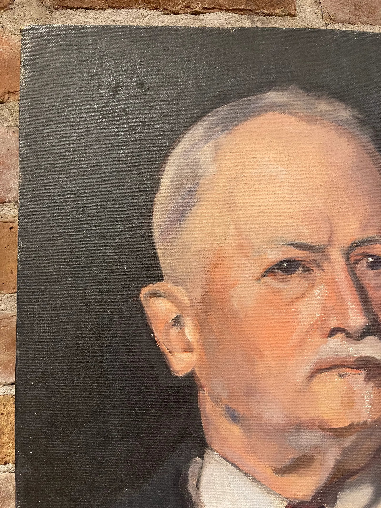 Mid 20th Century Oil Portrait Painting of an Older Gentleman - 2