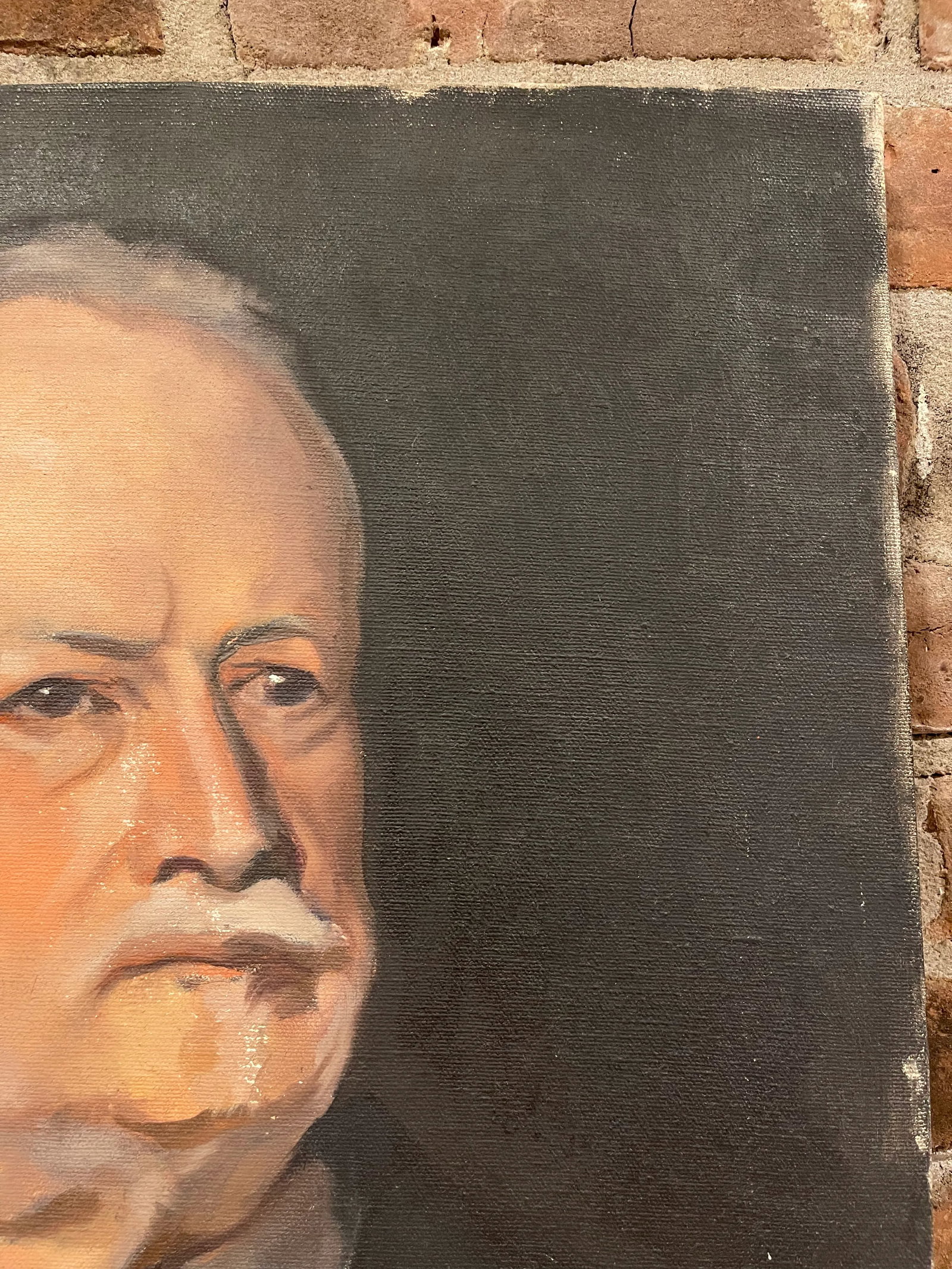 Mid 20th Century Oil Portrait Painting of an Older Gentleman - 3