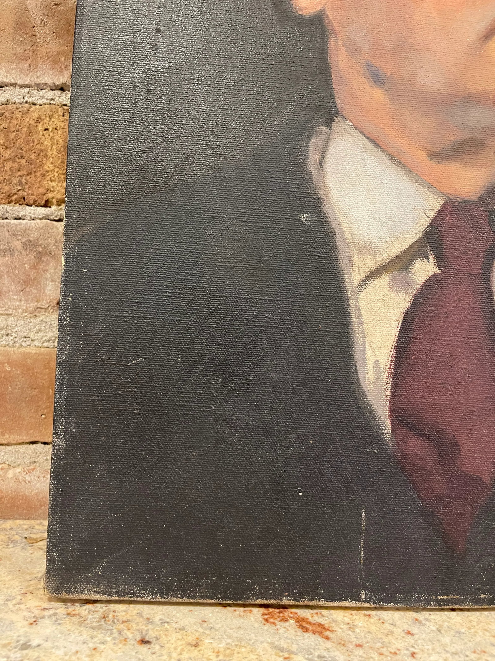 Mid 20th Century Oil Portrait Painting of an Older Gentleman - 4