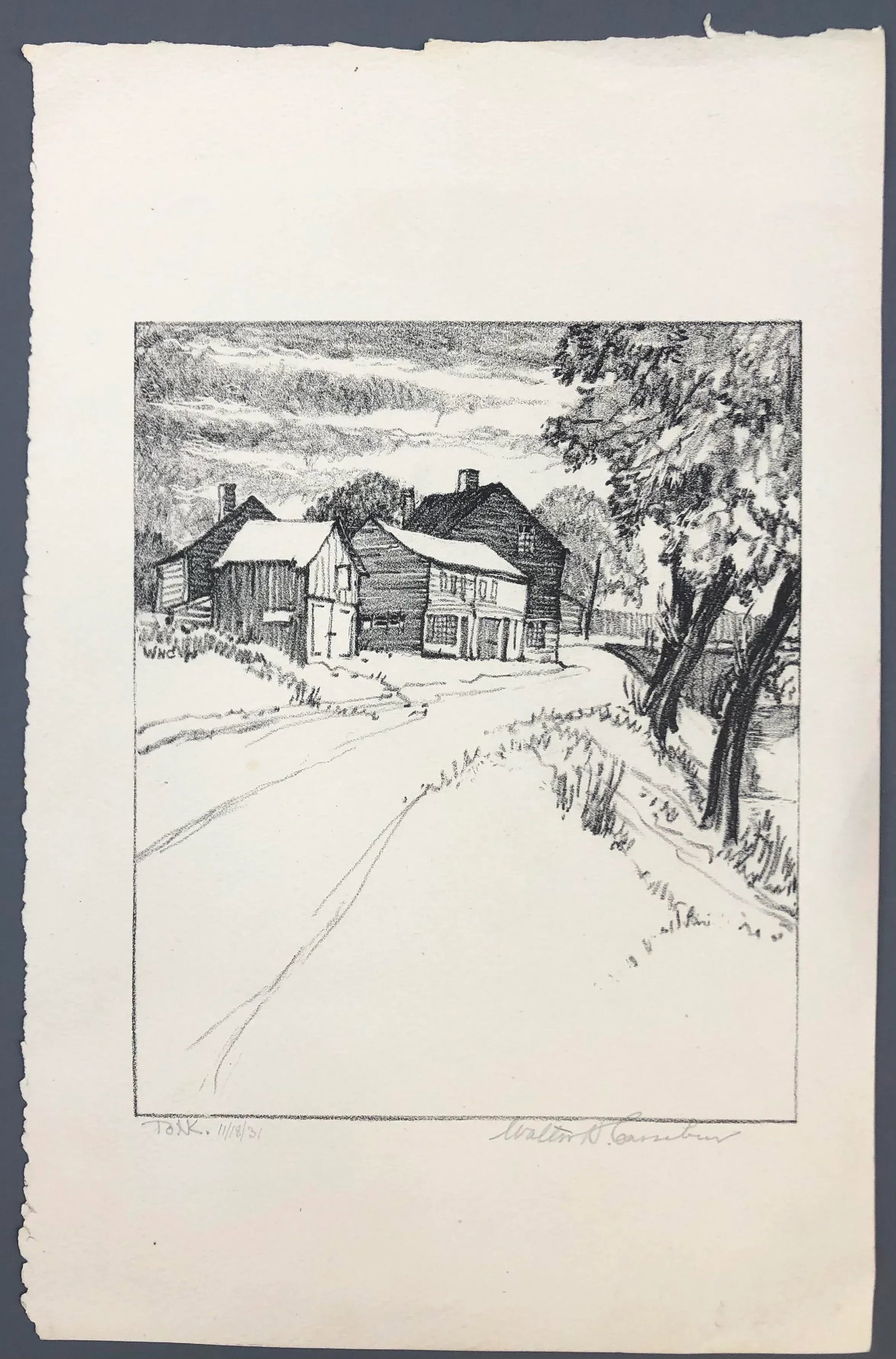 1931 Walter Cassebeer New York Lithograph - 3