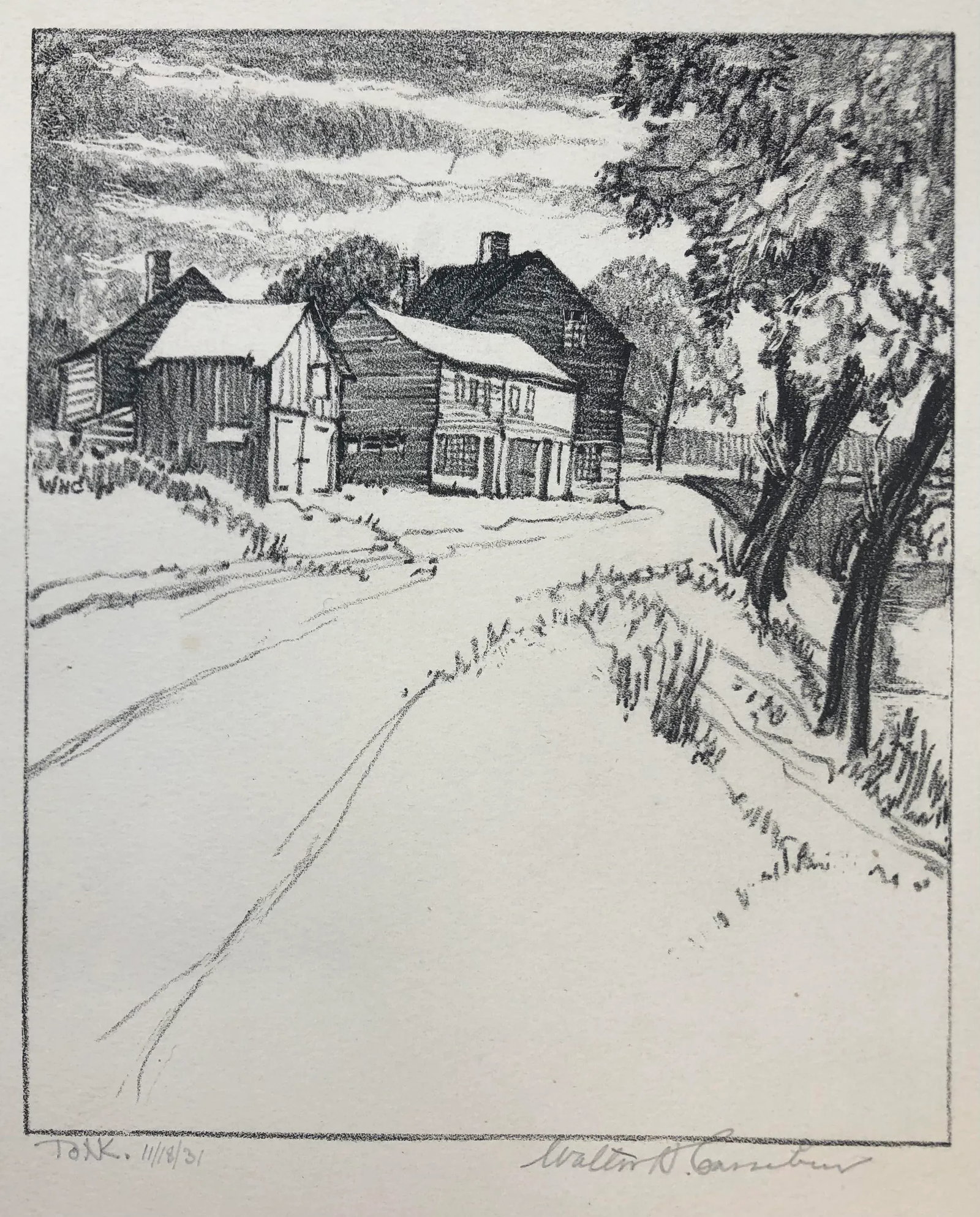 1931 Walter Cassebeer New York Lithograph - 4