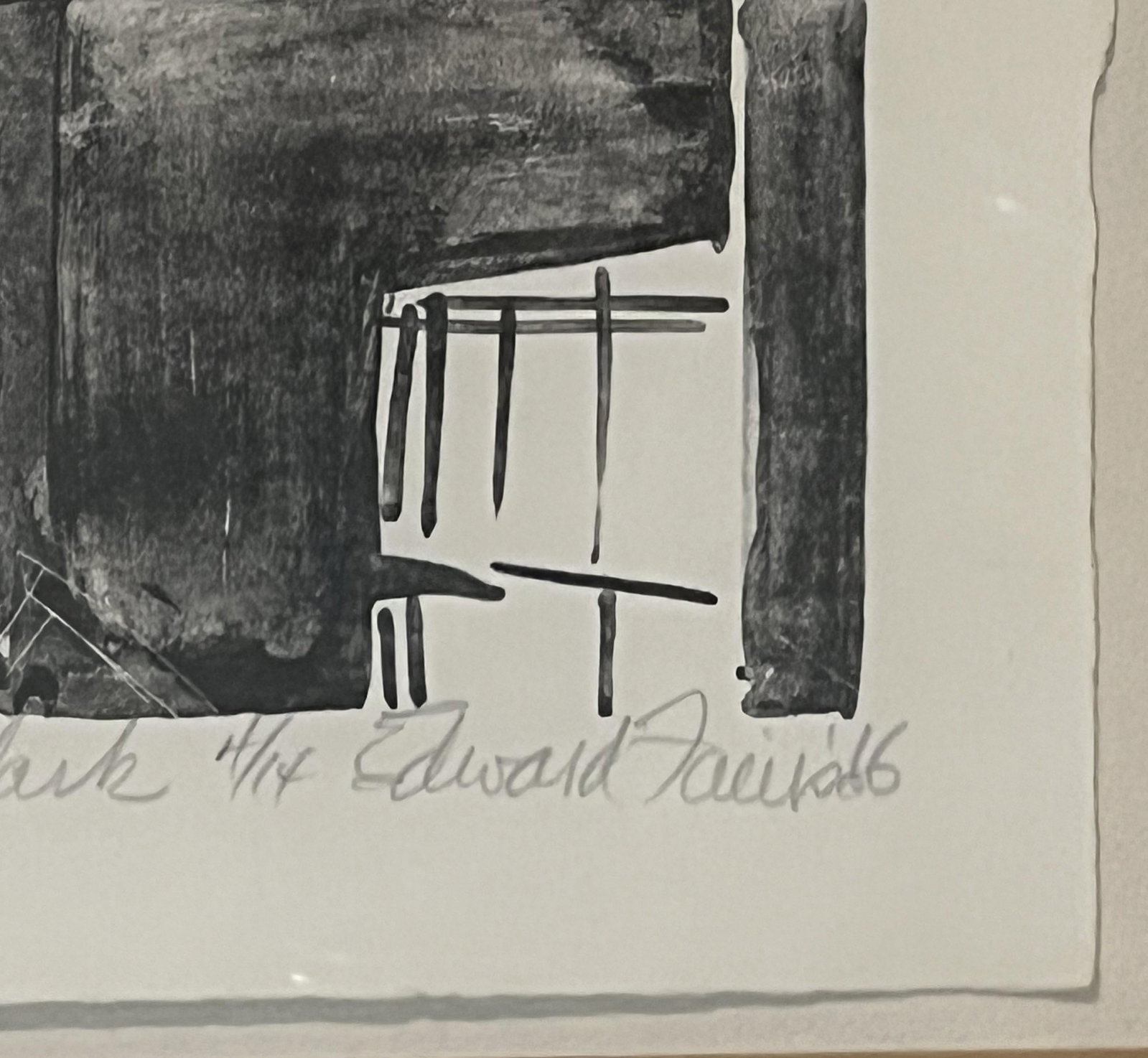 Ted Faiers Woodcut Print Dated 1966 - 2