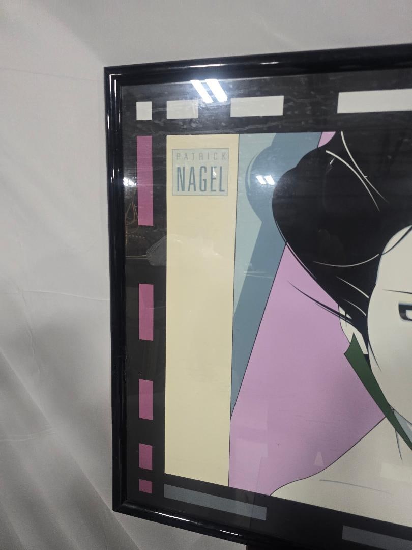 Vintage Patrick Nagel Mirage Editions Framed Art Print - 4