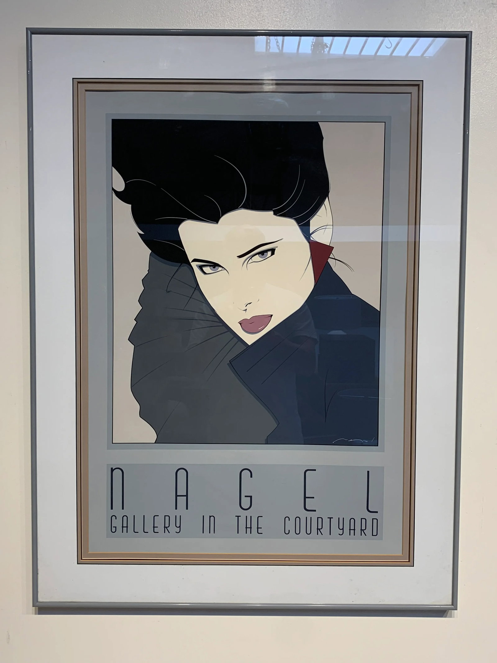 Patrick Nagel 1980s "Gallery in the Courtyard" Limited Edition Serigraph, Framed - 6
