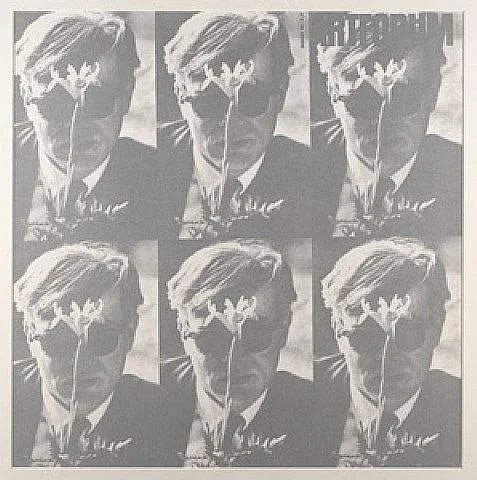 Mid 20th Century Dennis Hopper 1964 Art Forum-Andy Warhol (Light Silver Version) Color Variant Silks - 3