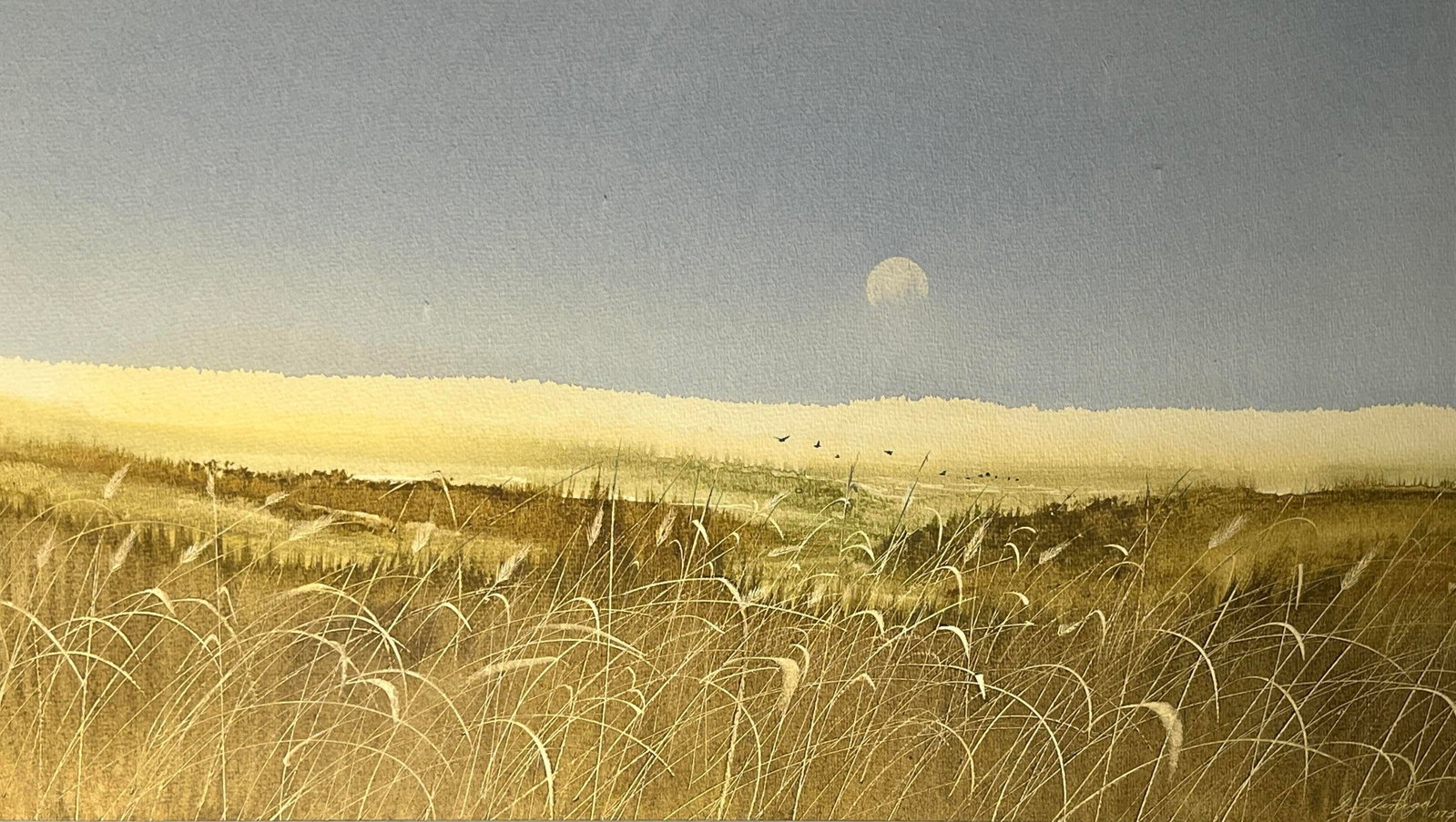 1973 Guillermo Zuniga Original Watercolor Painting on Board Framed and Signed - 2