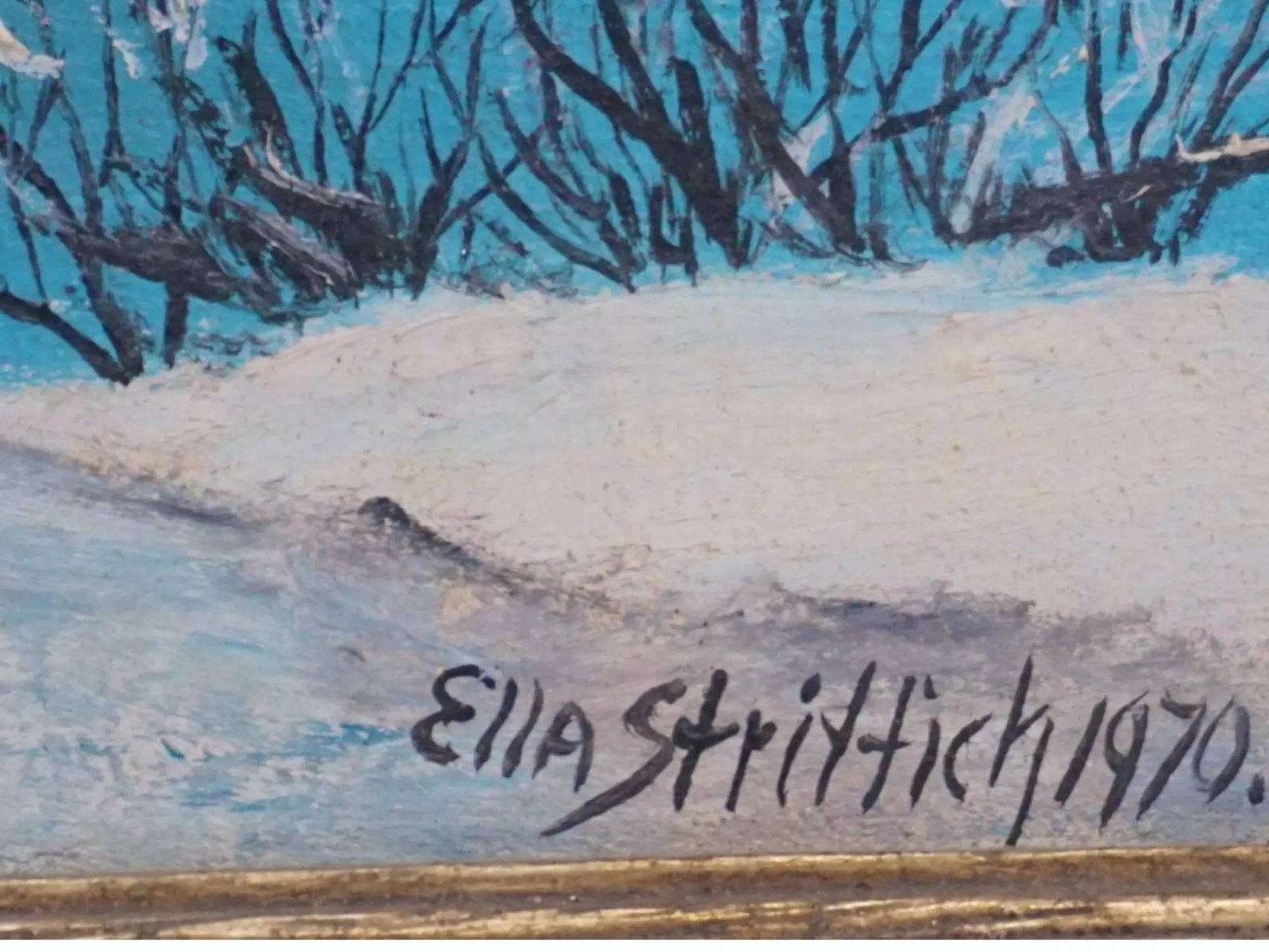1970 Ella Strittich Winter Landscape New York - 2
