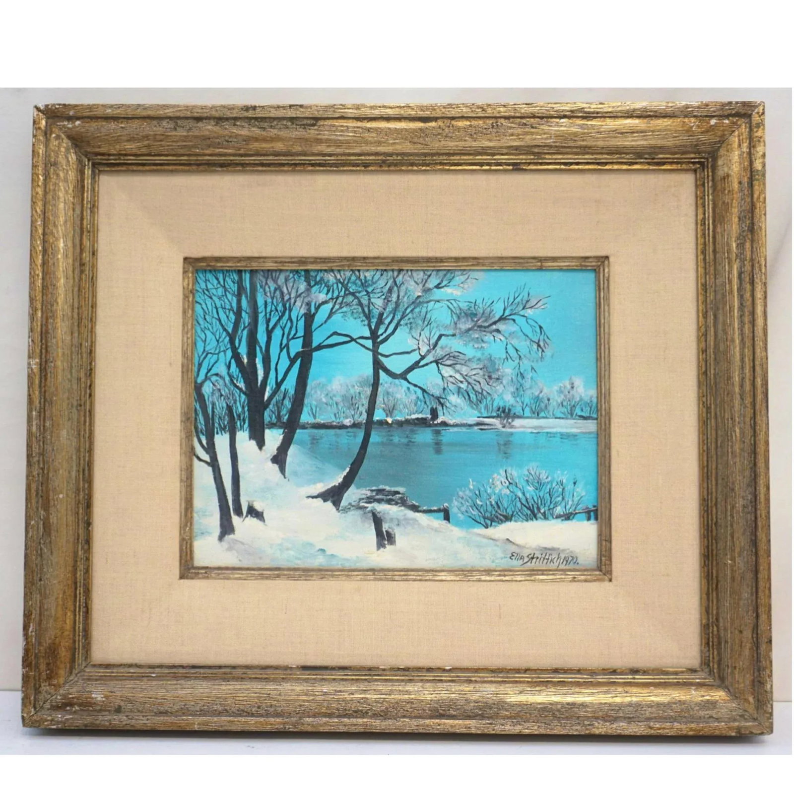1970 Ella Strittich Winter Landscape New York - 5