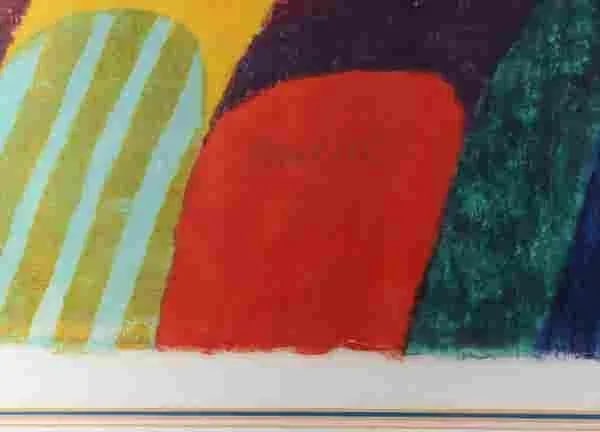 Original 1978 Carol Summers "Phewa Tal" Signed Color Woodcut 13/150, Framed - 3