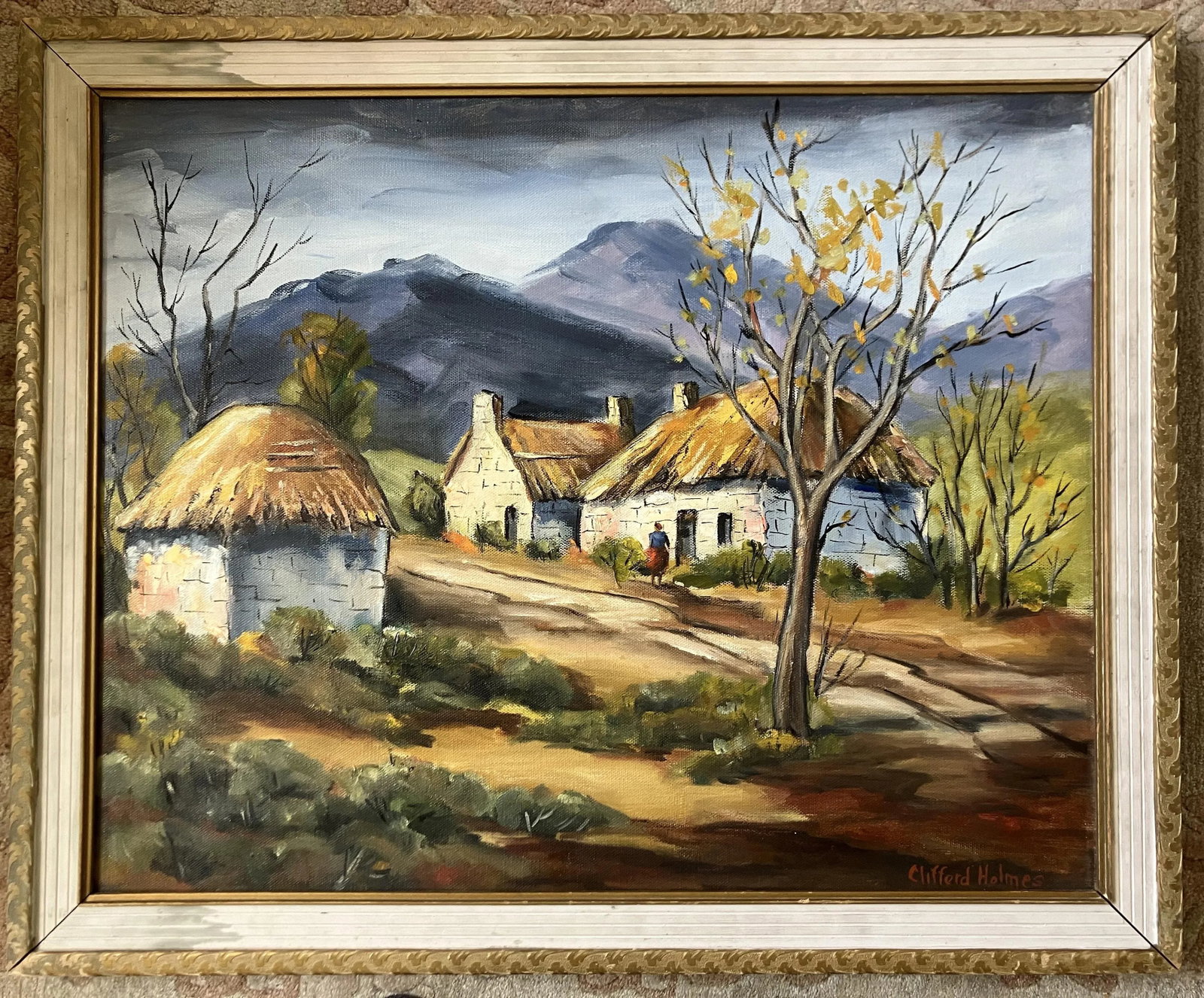 Mid 20th Century Bundalloch, Scotland Landscape Oil Painting by Clifford Holmes - 6