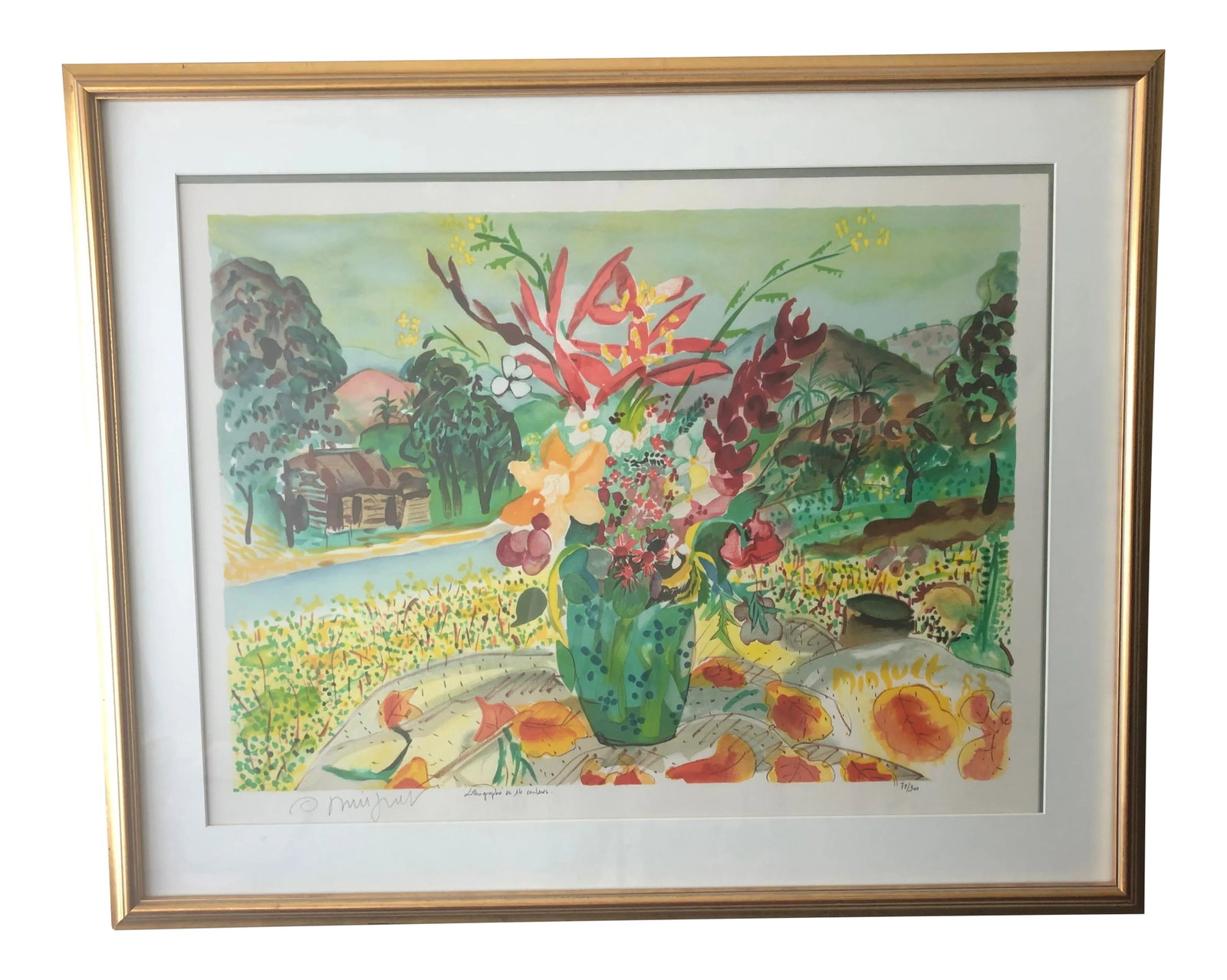 1980s Alexandre Minguet Numbered Serigraph of St. Martin, Framed (1 of 8)