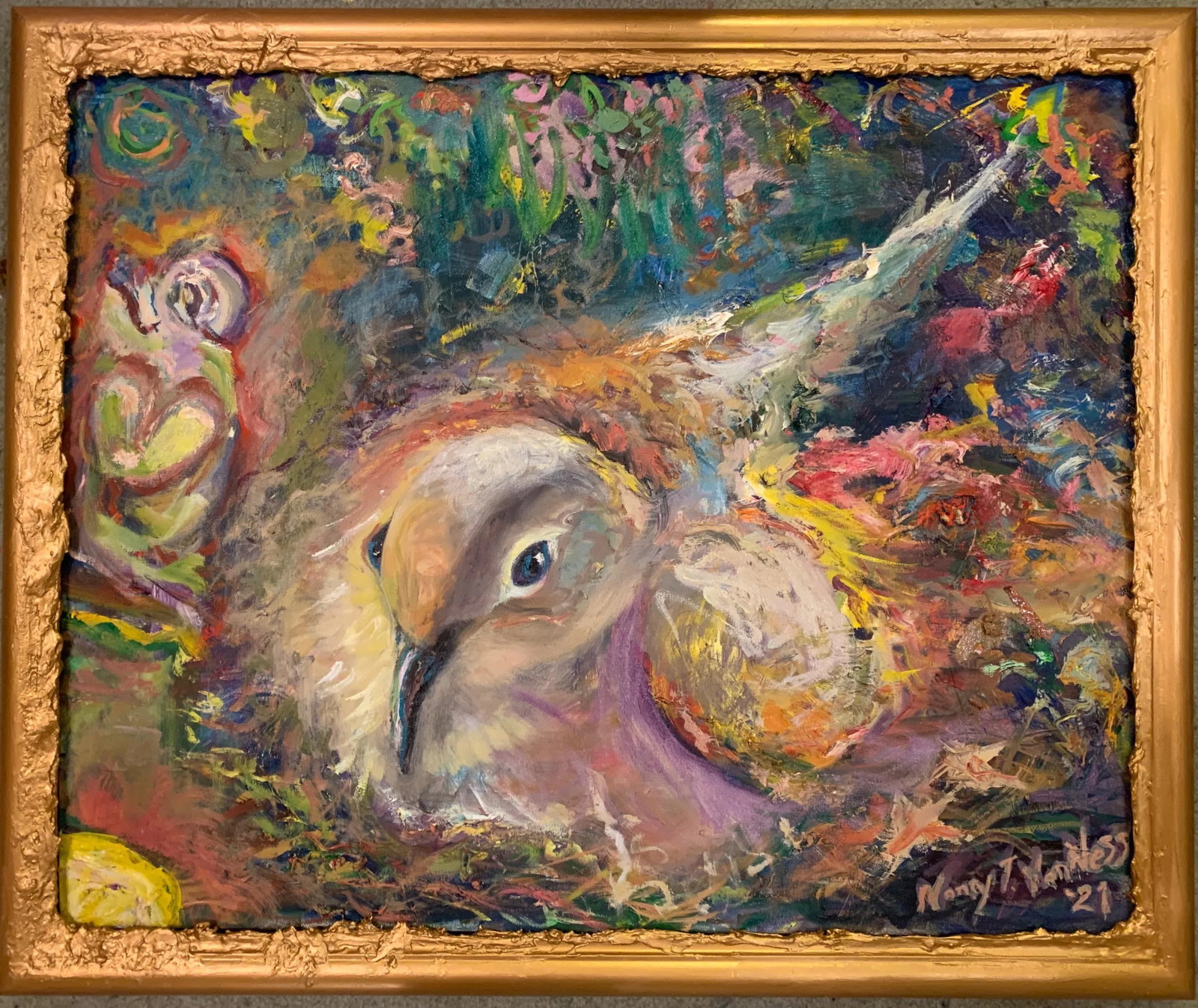 My Nest. Contemporary, Abstract, Oil Painting, by Van Ness - 7