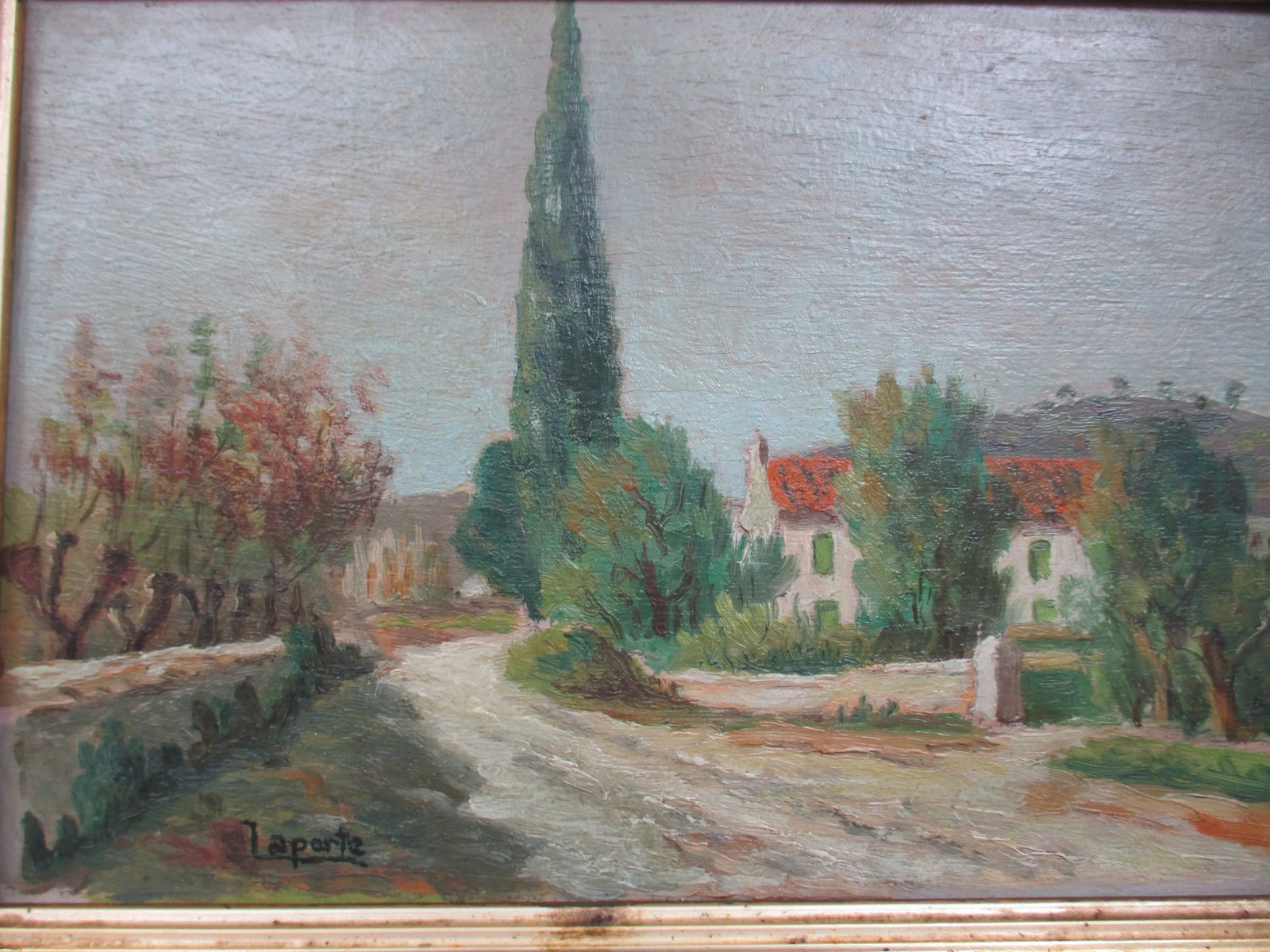 Mid 19th Century English Country House Scene Oil Painting Signed Laporte, Framed - 2