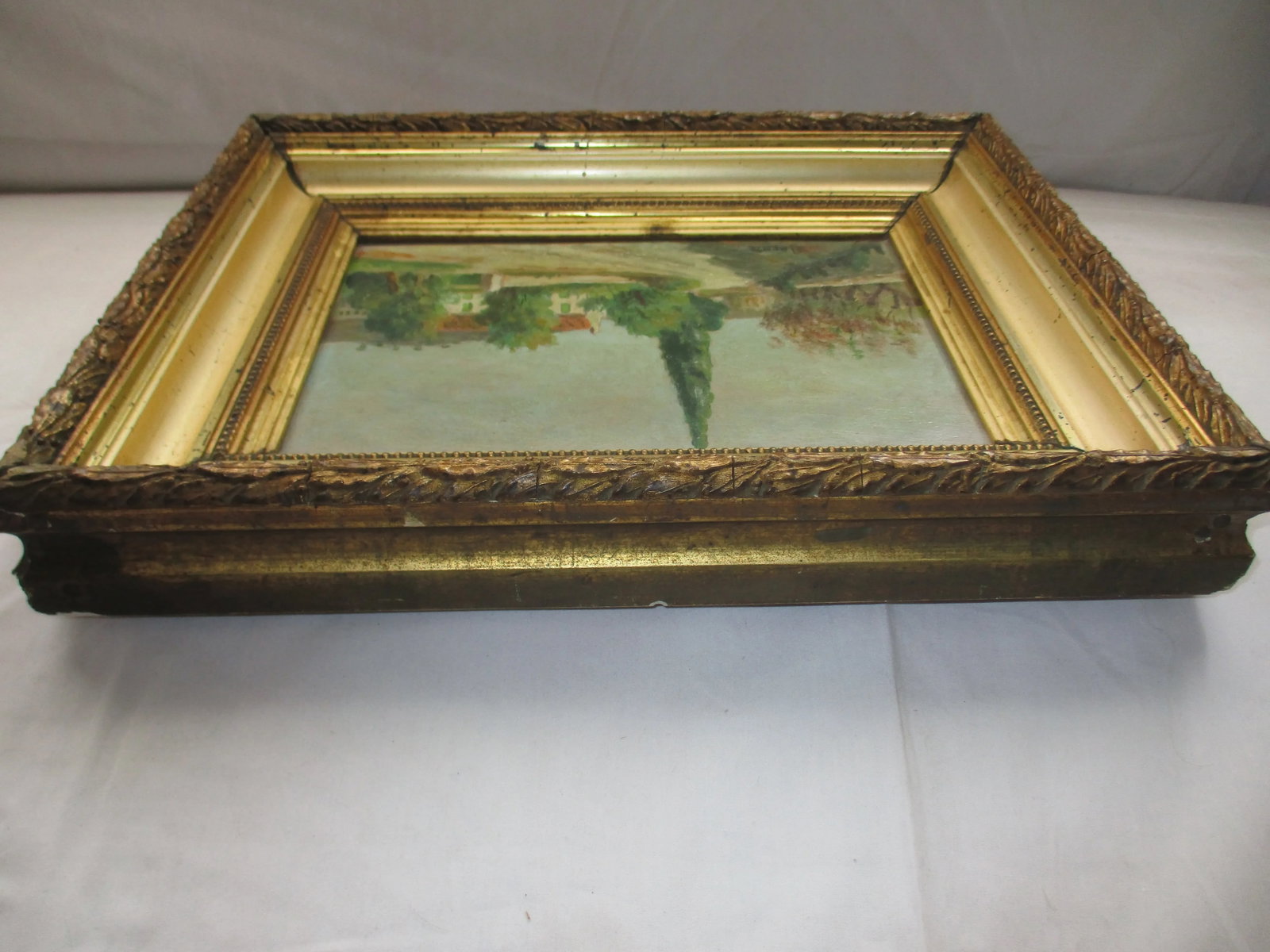Mid 19th Century English Country House Scene Oil Painting Signed Laporte, Framed - 7