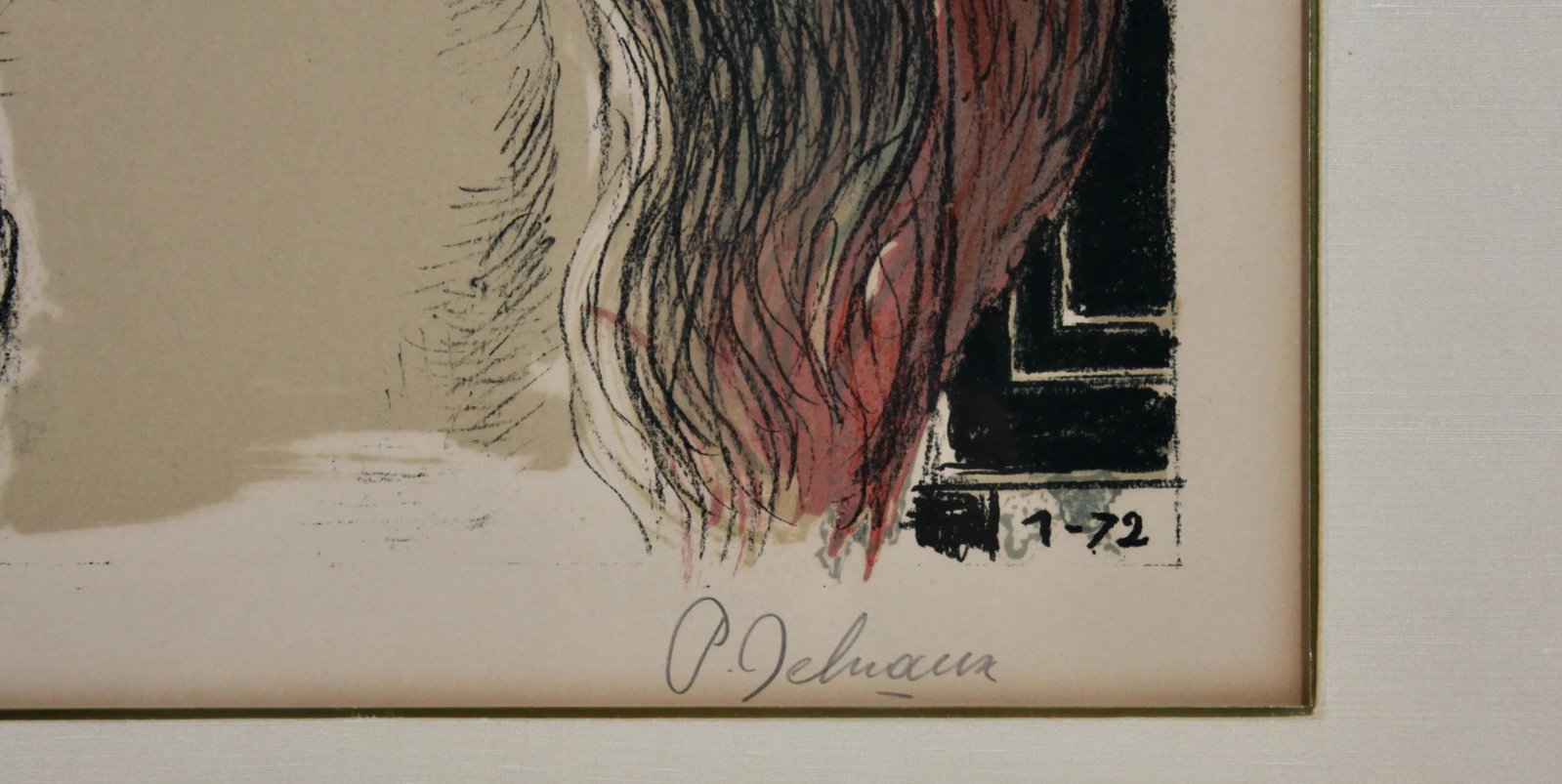 Paul Delvaux (1897-1994), Chapeau 1900, 25/75, Color Lithograph 1972 - 4