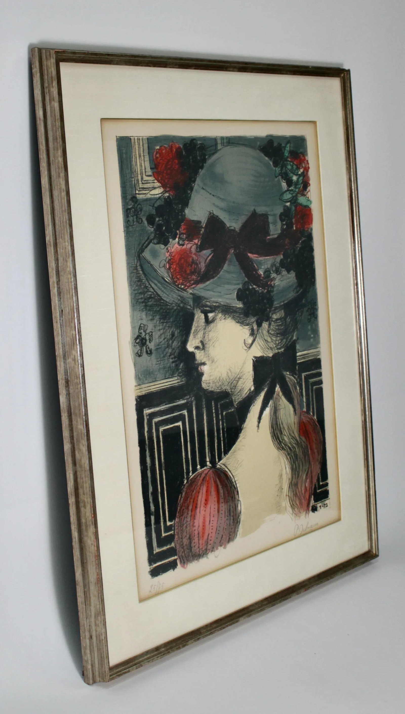 Paul Delvaux (1897-1994), Chapeau 1900, 25/75, Color Lithograph 1972 - 6