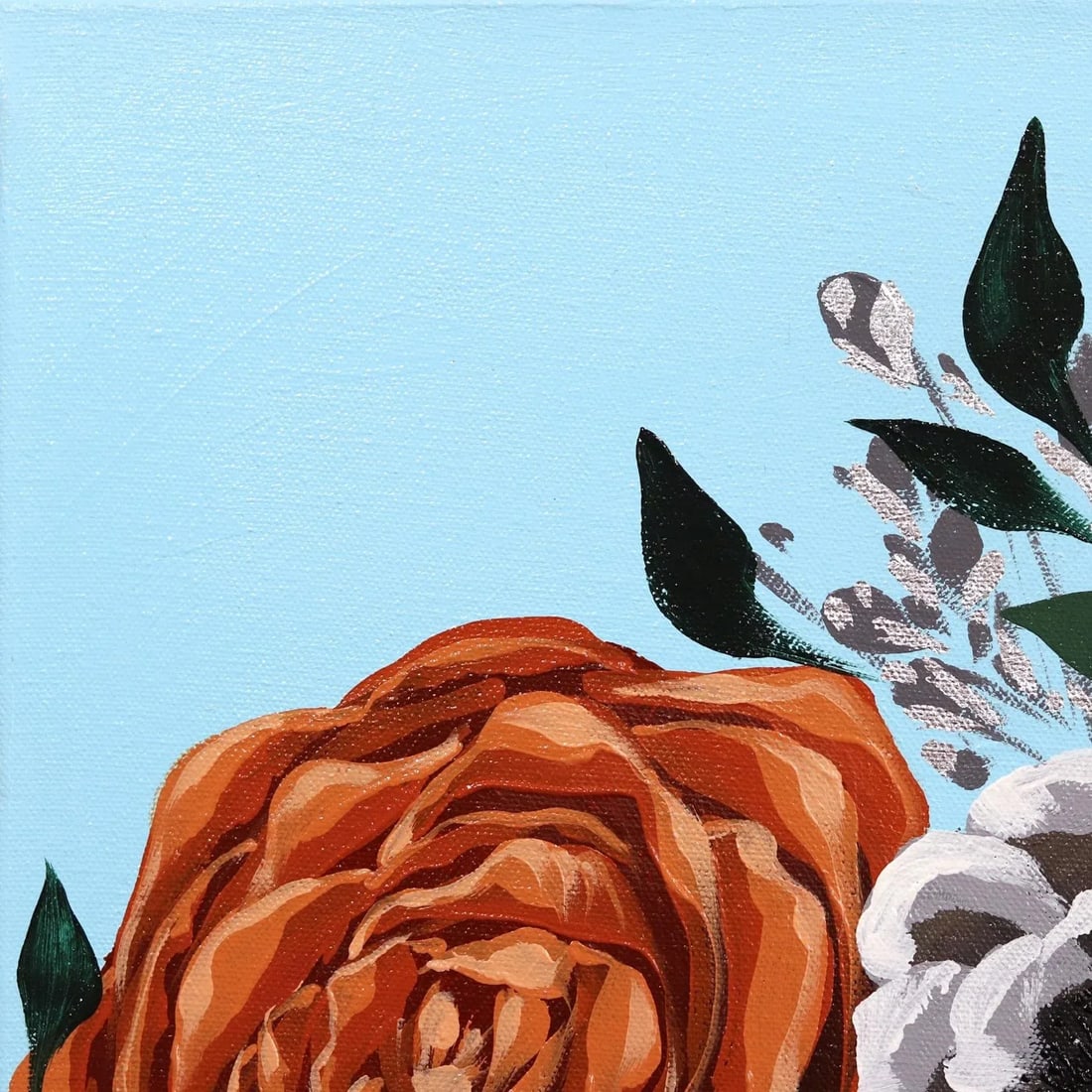 Tiana Contemporary Original Botanical Figurative Painting by Sally K - 2