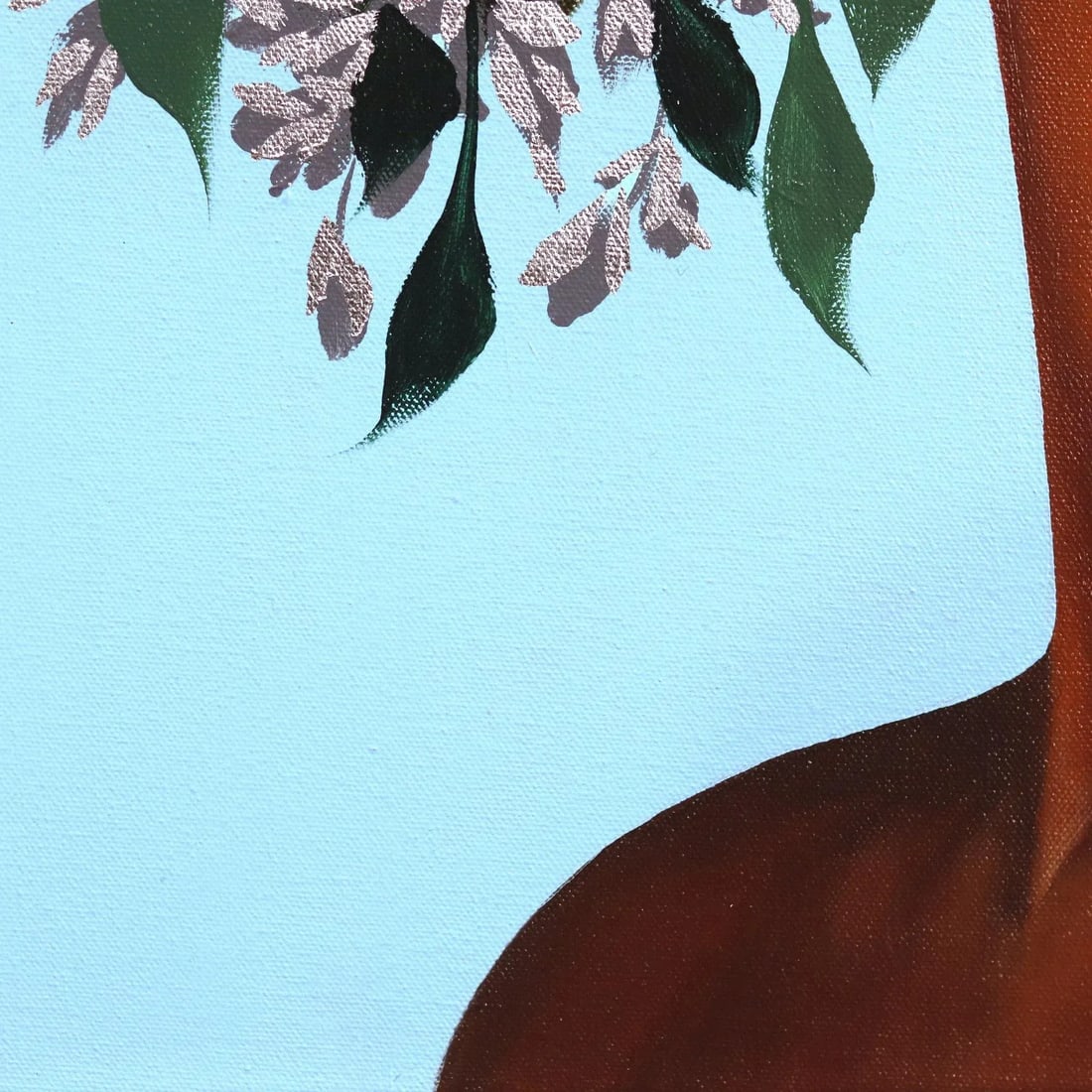 Tiana Contemporary Original Botanical Figurative Painting by Sally K - 4