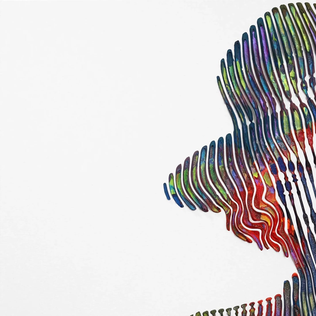 Can You See Me Jimi Hendrix Original Op Art Pop Icon Portrait Painting by Virginie Schroeder - 2