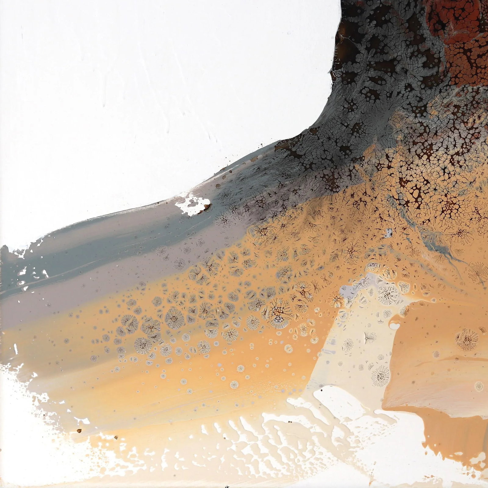 Looking Beyond Contemporary Original Abstract Portrait Mixed-Media Painting by Alessandro Casetti - 7