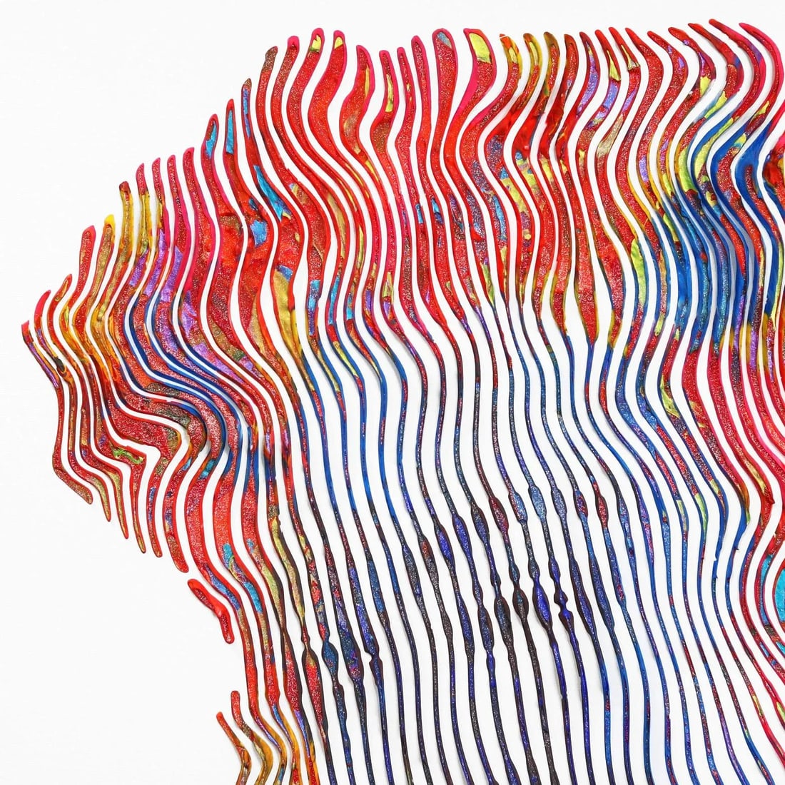 Marilyn Monroe the Smile Is Forever Original Op Art Pop Portrait Painting by Virginie Schroeder - 2