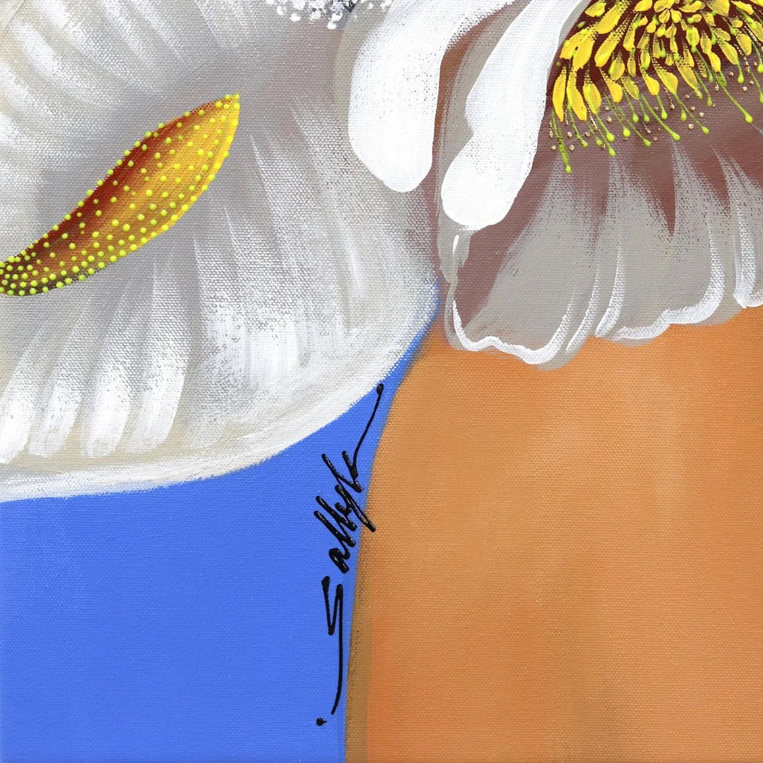 Madison Contemporary Botanical Figurative Acrylic Painting by Sally K - 4