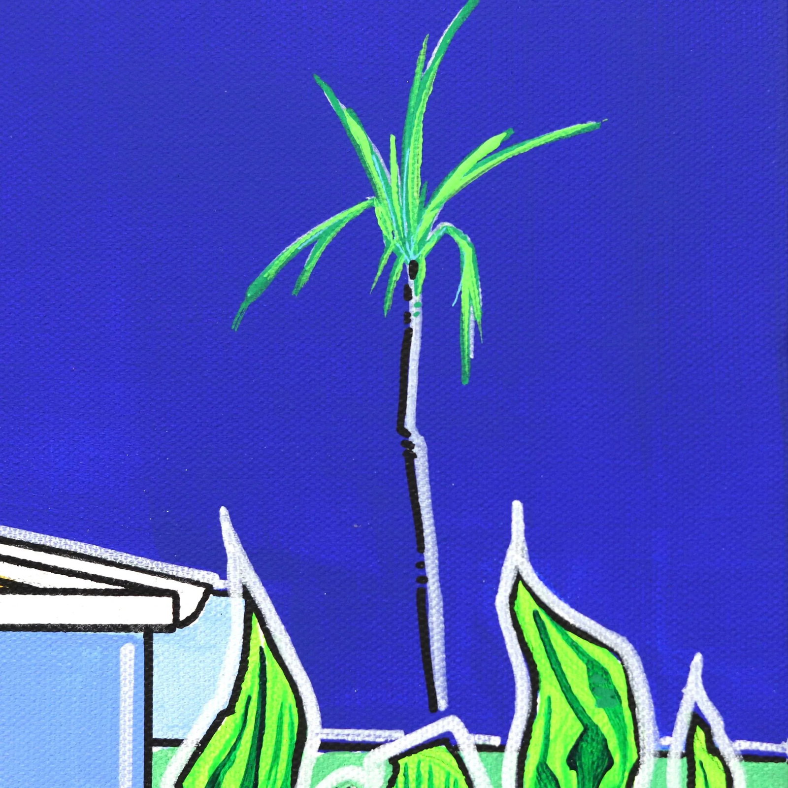 Summers 3 Contemporary Modernist House Portrait Acrylic Painting by Jonjo Elliott - 3