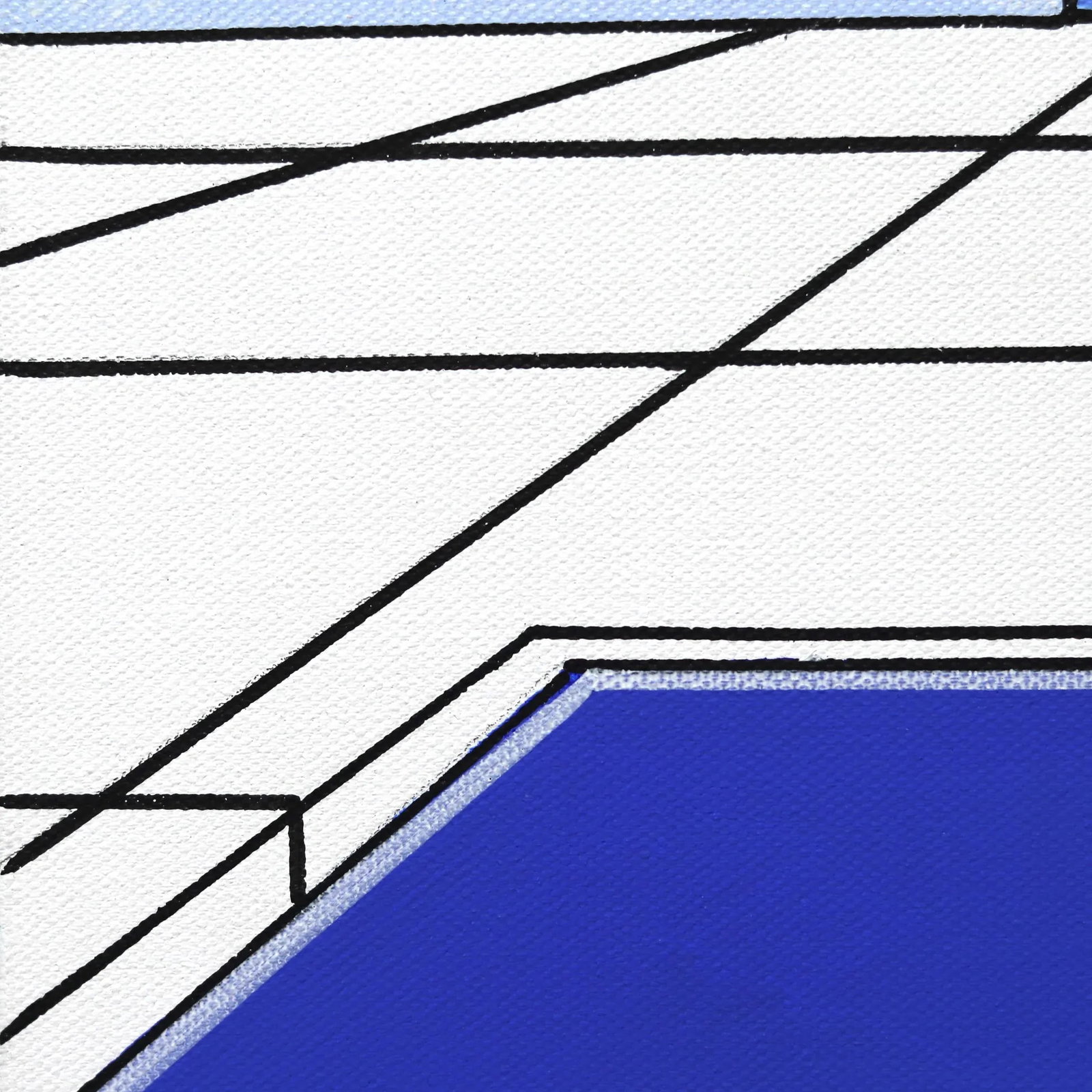 Summers 3 Contemporary Modernist House Portrait Acrylic Painting by Jonjo Elliott - 4