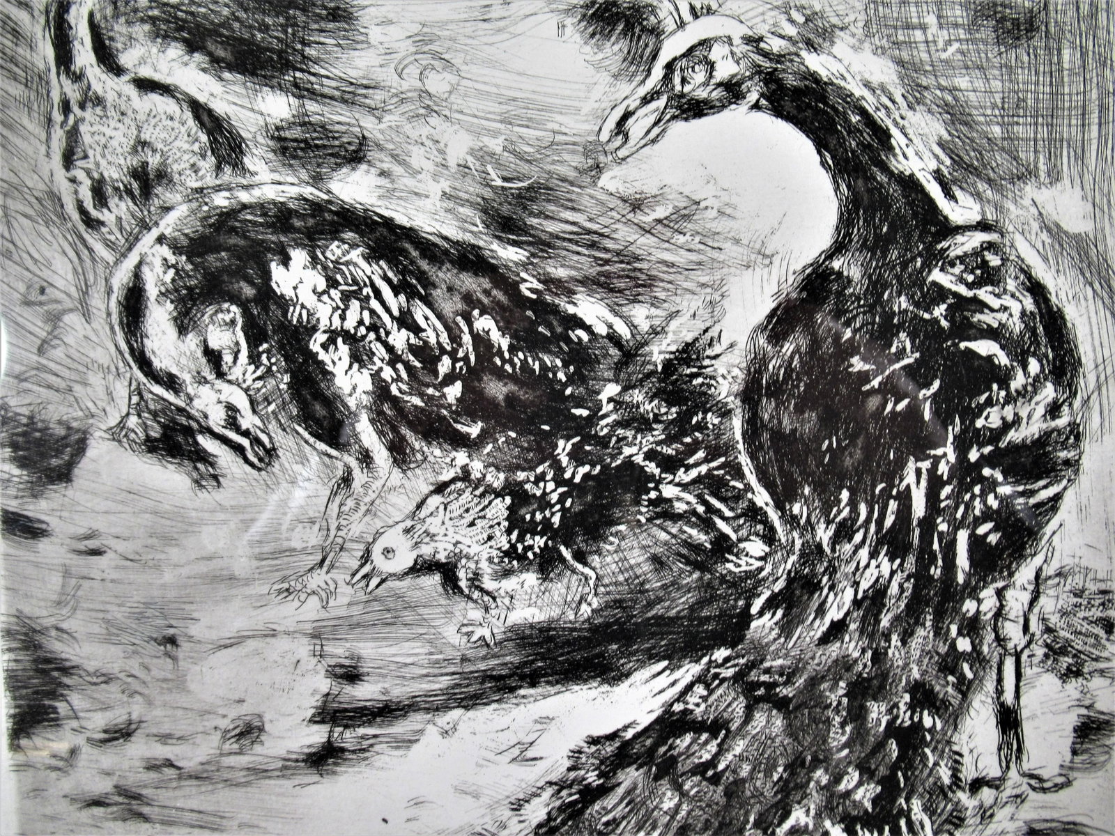 Marc Chagall, Le Geai Pare des Plumes du Paon, From the suite Les Fables De La Fontaine - 3