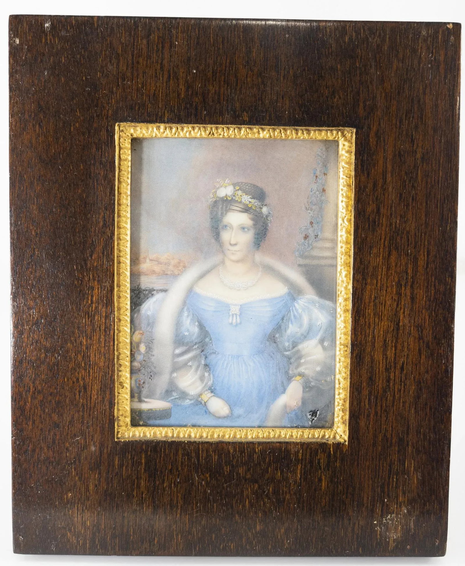 Fine Miniature Portait Painting of a Lady, Possibly New England - 13