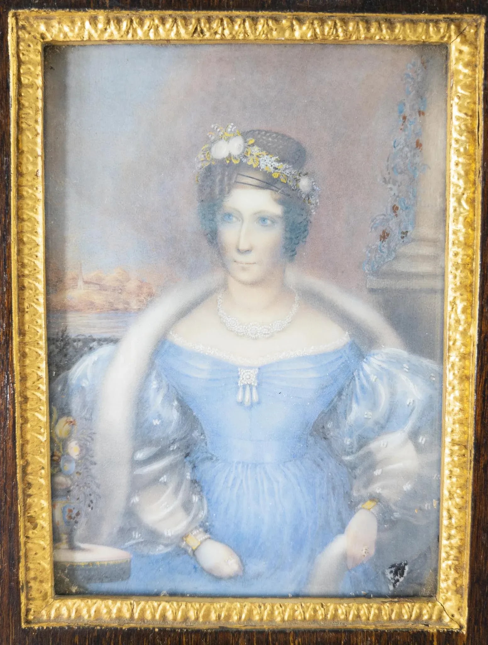 Fine Miniature Portait Painting of a Lady, Possibly New England - 2