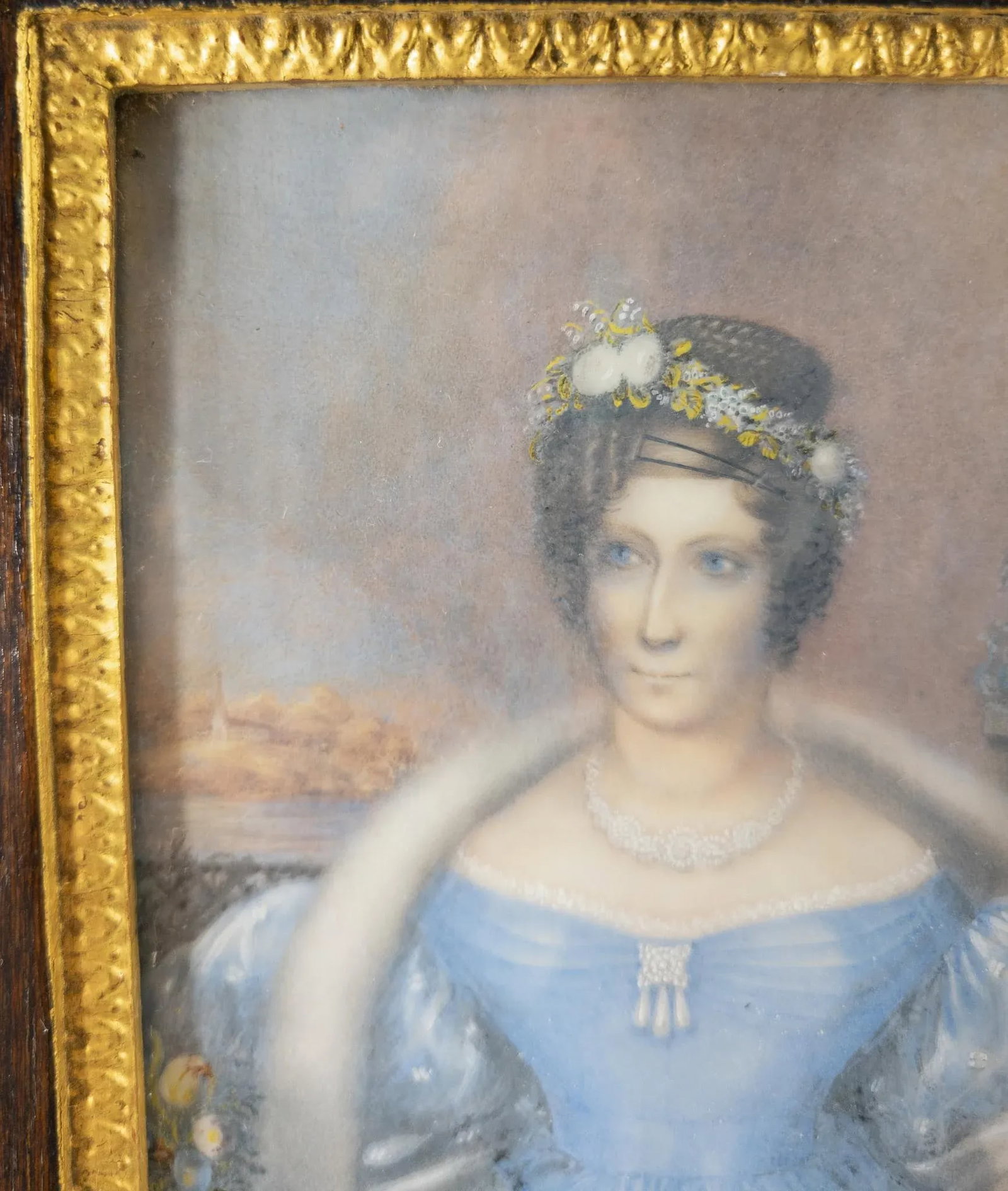 Fine Miniature Portait Painting of a Lady, Possibly New England - 3