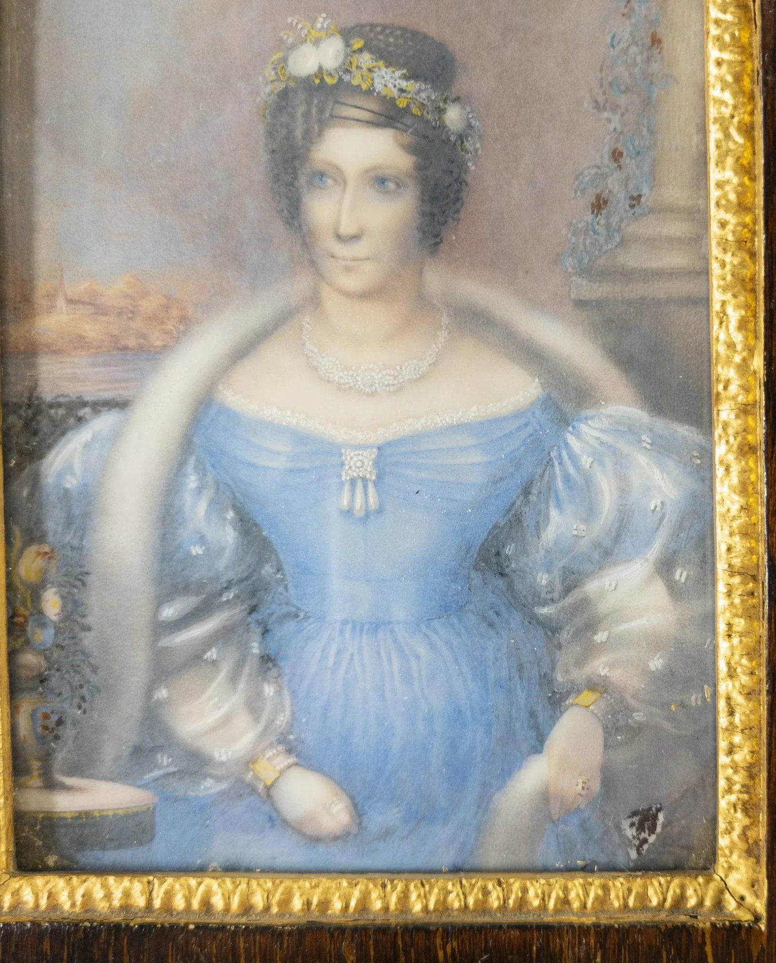 Fine Miniature Portait Painting of a Lady, Possibly New England - 5
