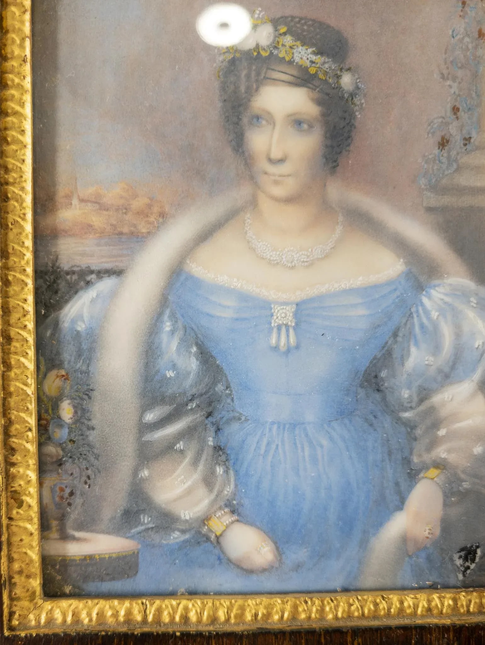 Fine Miniature Portait Painting of a Lady, Possibly New England - 6