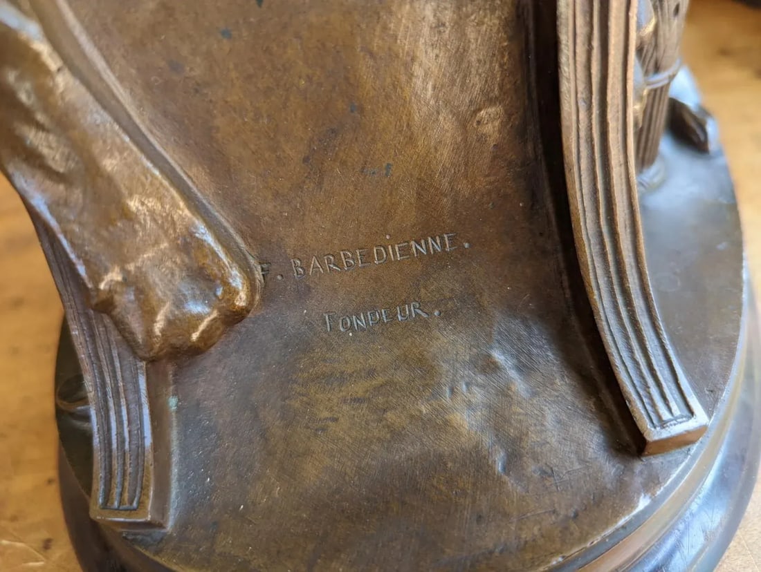 Antique French Bronze Penelope Sleeping Sculpture by Pierre Jules Cavelier & Barbedienne - 10