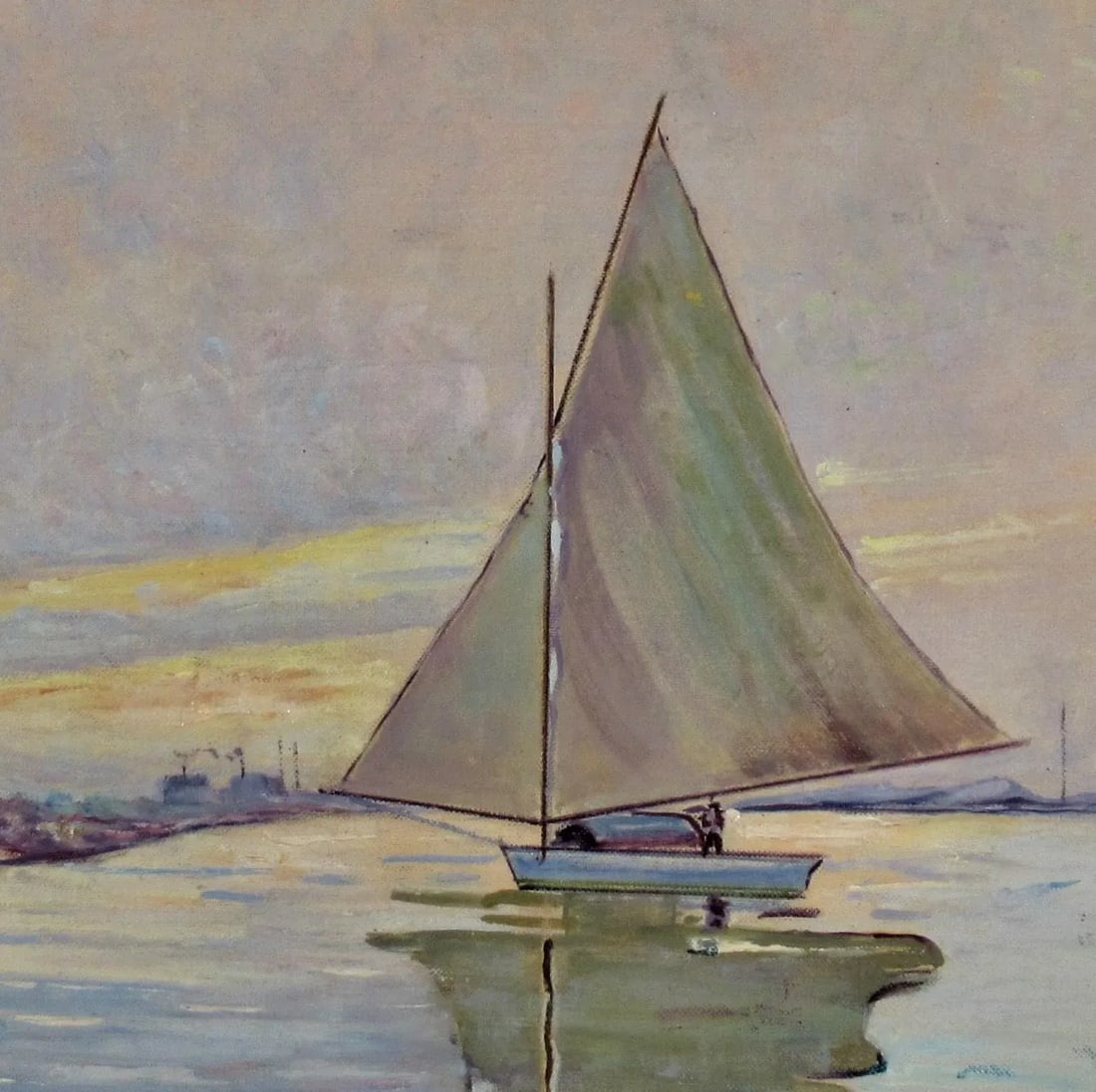 Sailboat on the Lake, Circa 1940 - 3