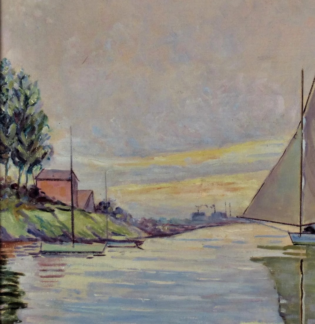 Sailboat on the Lake, Circa 1940 - 4