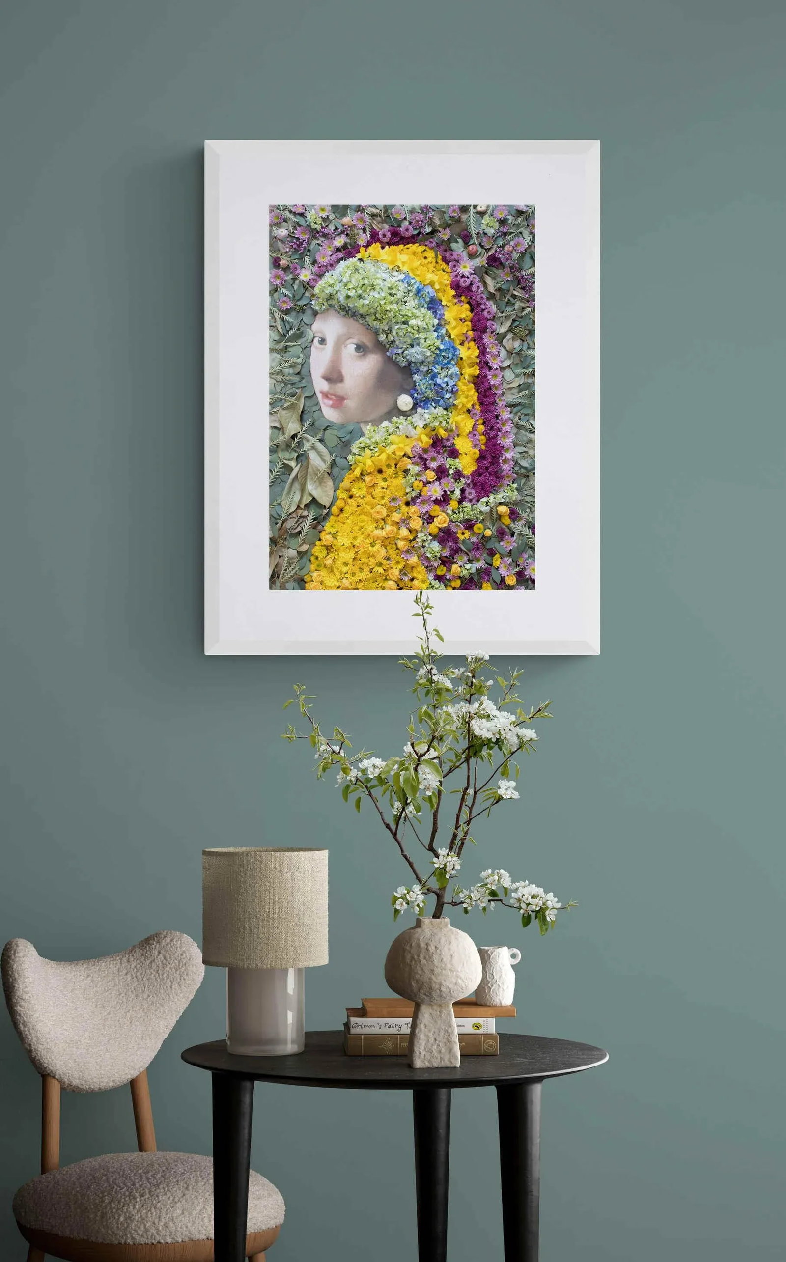 Scent of Girl1 Contemporary Botanical Figurative Color Photograph by Ziesook You - 2