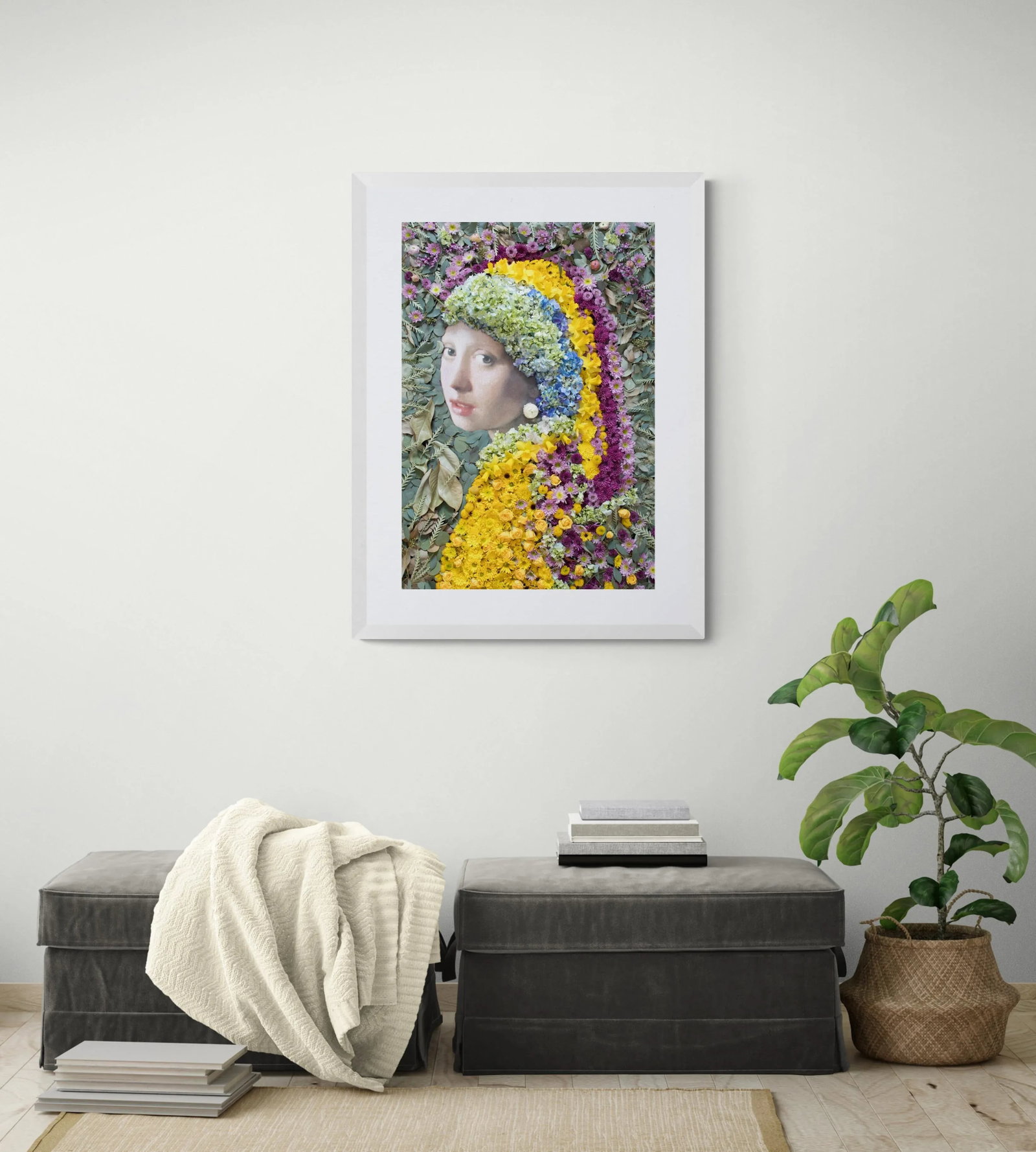 Scent of Girl1 Contemporary Botanical Figurative Color Photograph by Ziesook You - 3