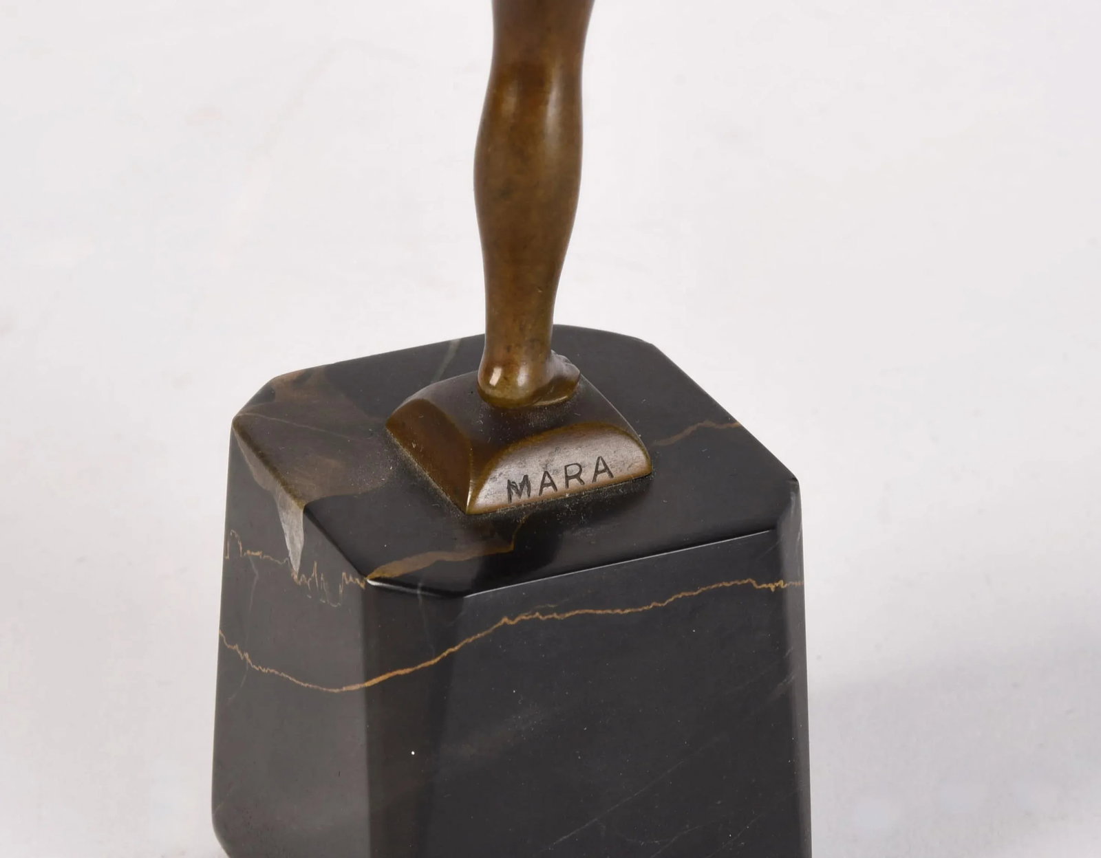 Art Deco Signed Bronze Sculpture Dancer by Antonin Mara - 6