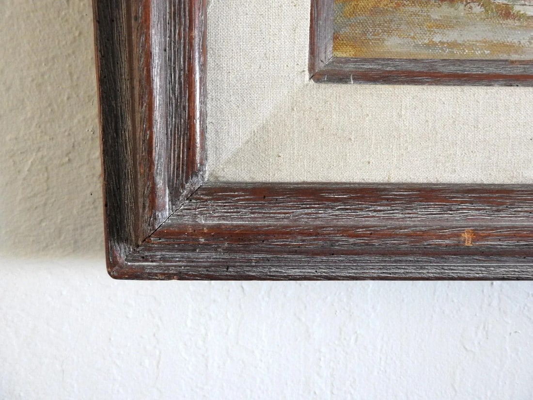 1970s Fall Countryside Landscape Painting by Sylvia Tyler, Framed - 6