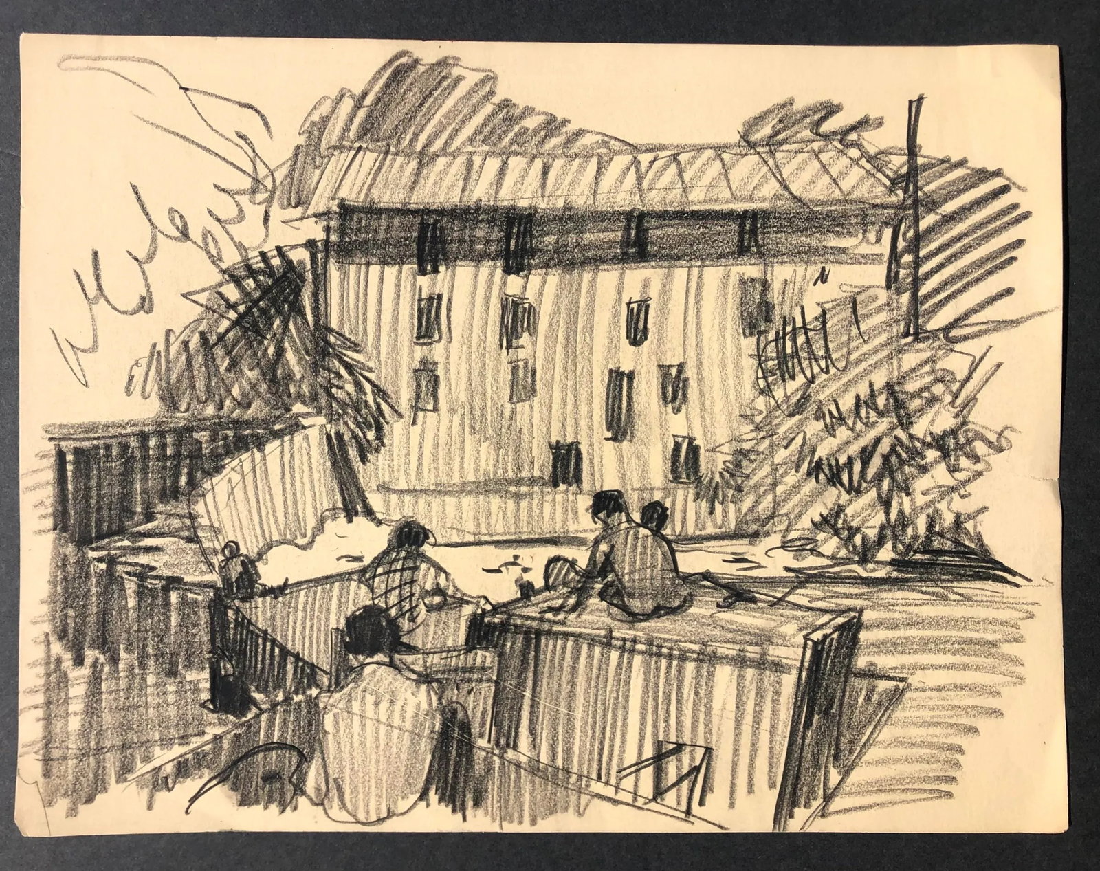 1950s Norman Kent Mill With Art Students - 2