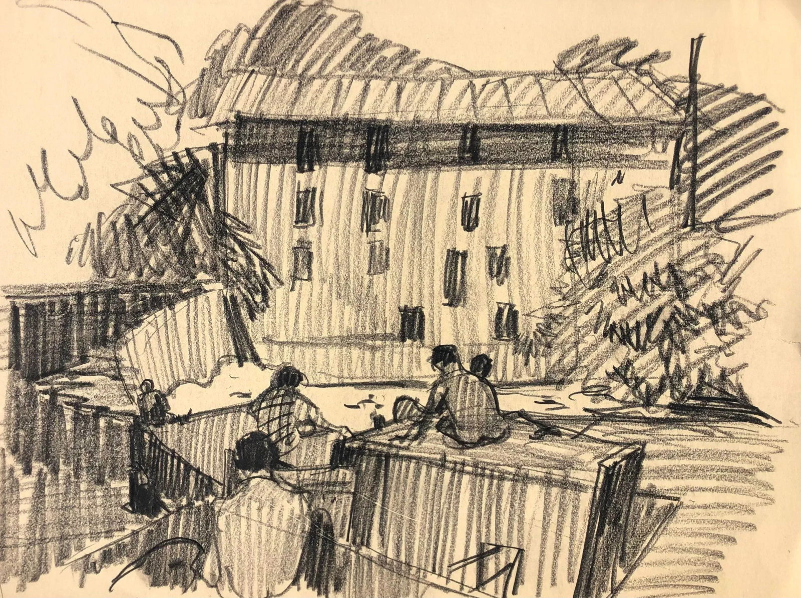1950s Norman Kent Mill With Art Students - 3