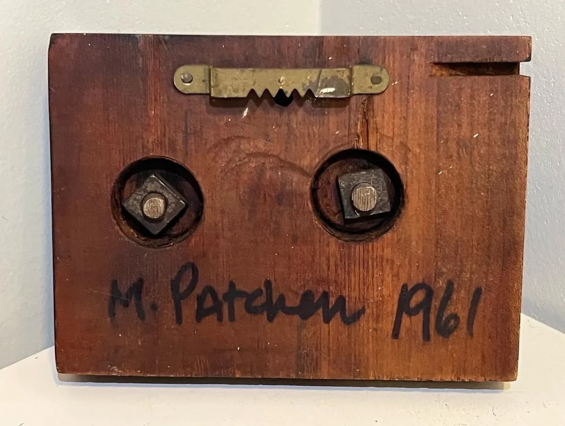 Midcentury, 1961, Bronze Plaque, Mounted on Wood - 3