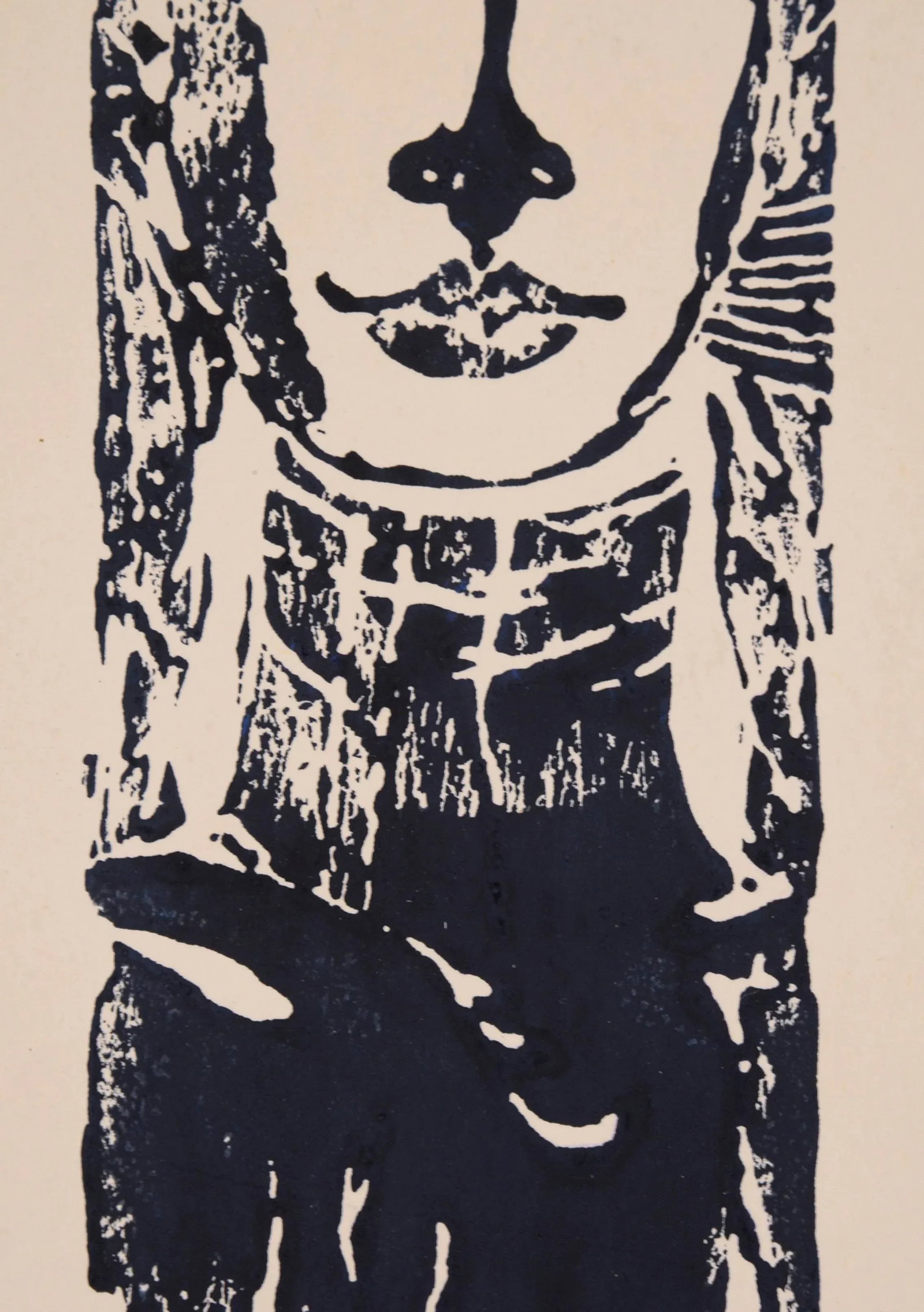 Mid 20th Century Woodblock Portrait of a Woman by J. Duffy - 5