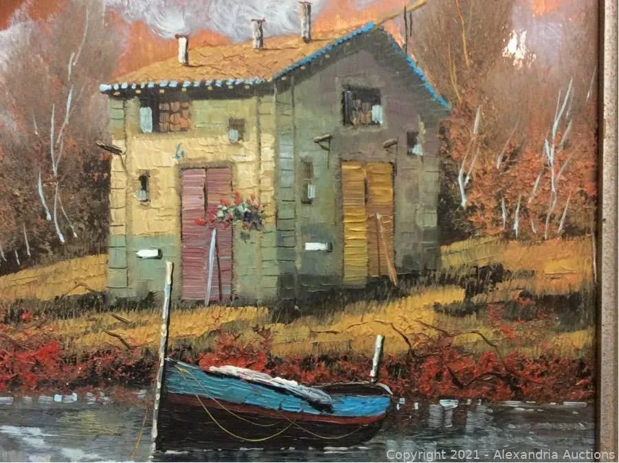 Original Painting on Silver by Italian Painter Guido Borelli - 7