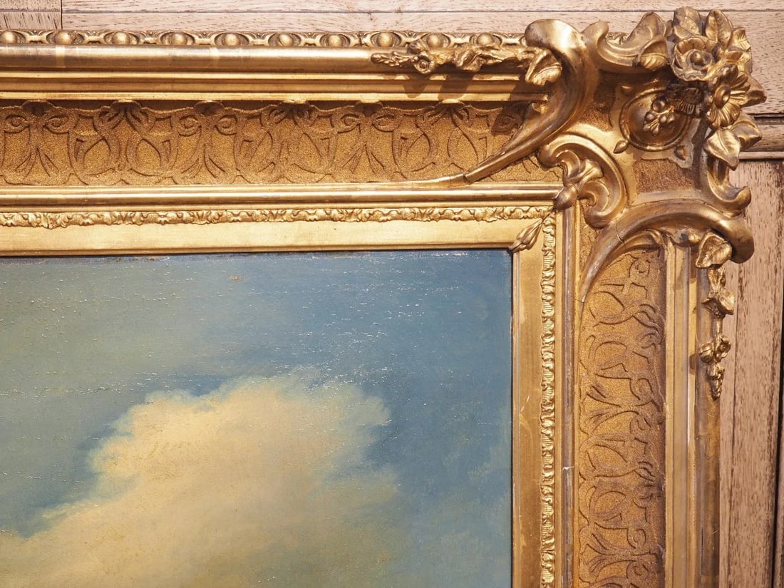 Antique Dutch Oil on Board Painting of Cattle, Signed and Dated 1858 - 7