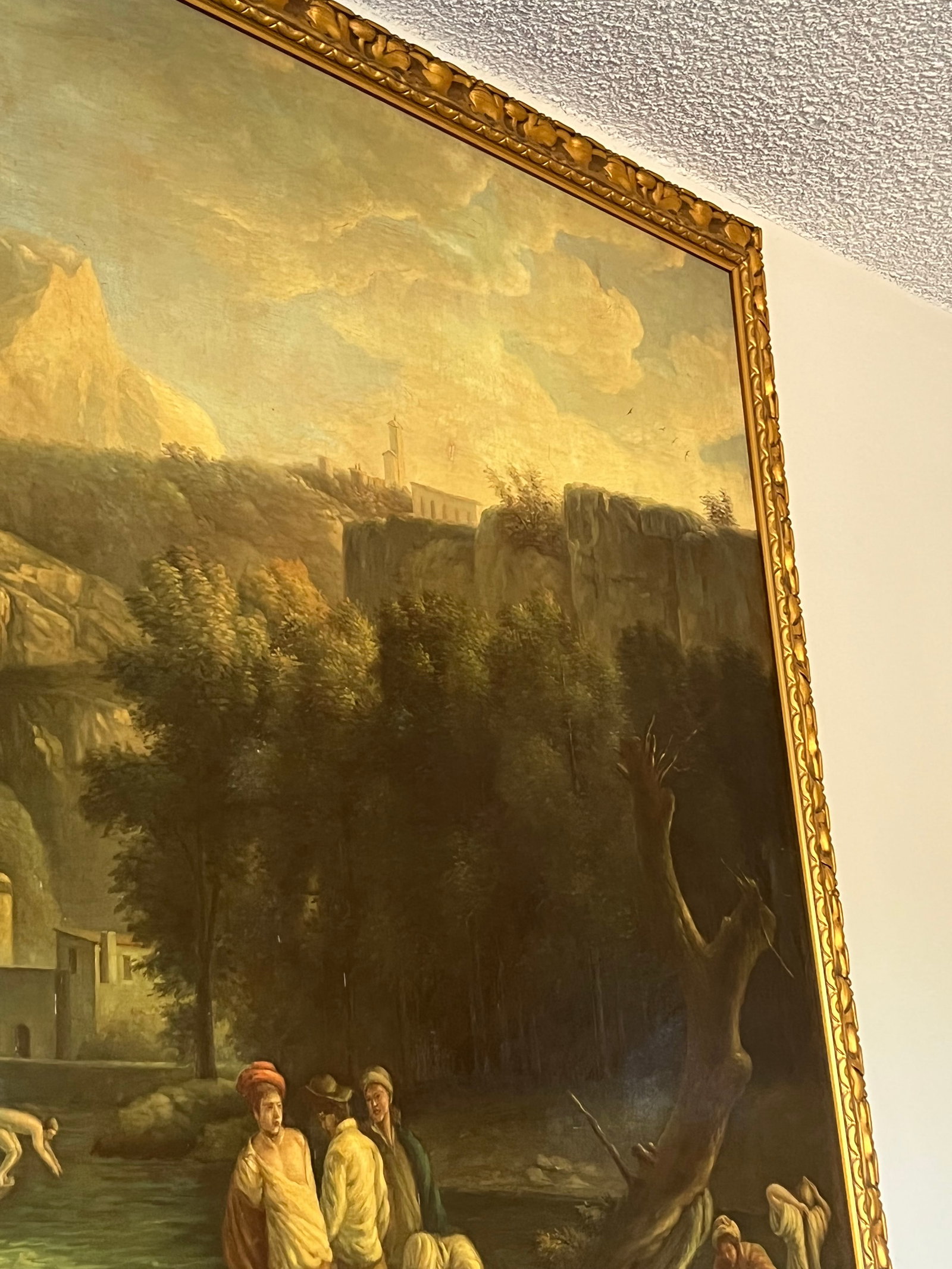 Oil on Canvas Late 20th Century "The Falls at Tivoli" Italian Landscape Painting, Unsigned. - 5