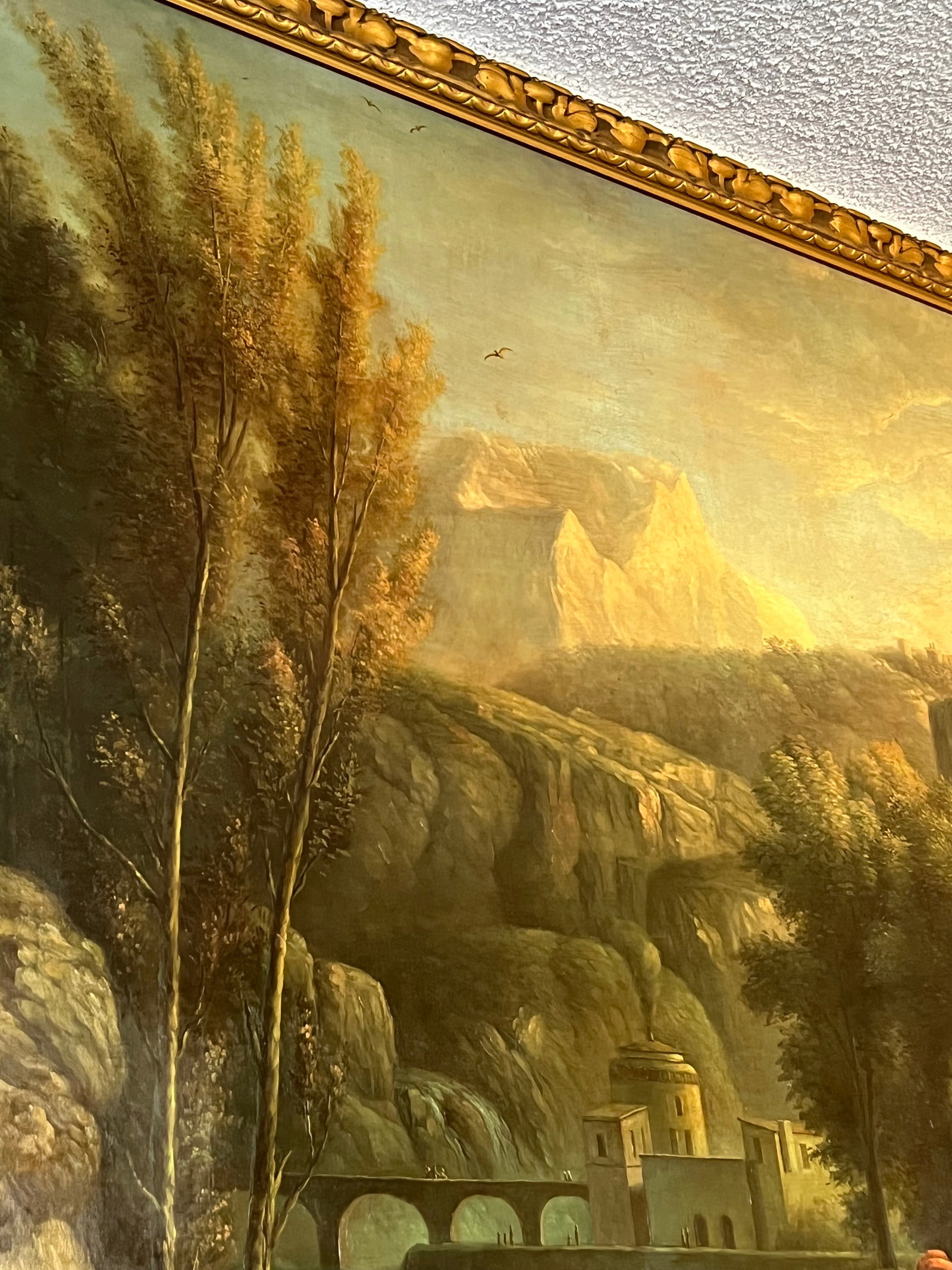 Oil on Canvas Late 20th Century "The Falls at Tivoli" Italian Landscape Painting, Unsigned. - 6